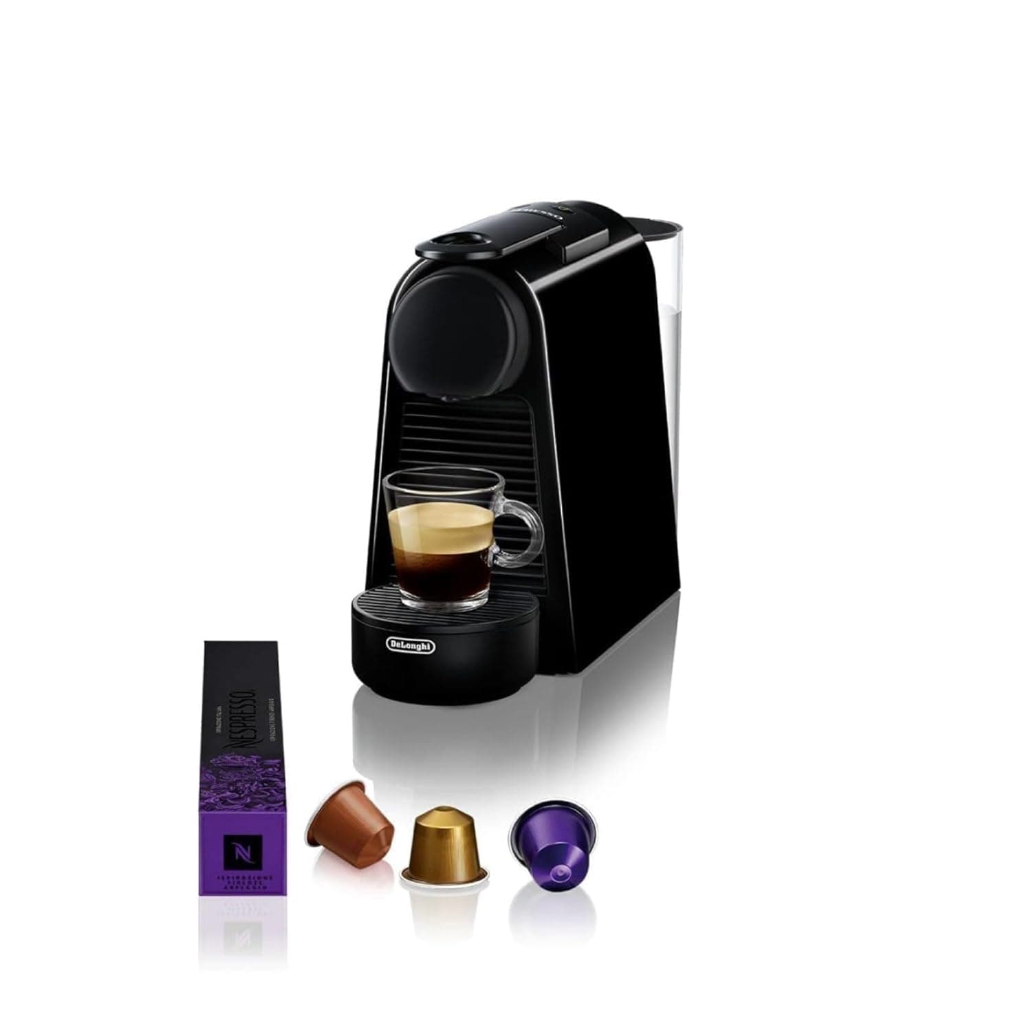 Nespresso De'Longhi Essenza Mini EN85.B Semi-Automatic Coffee Machine Pod Coffee Maker 0.6 L