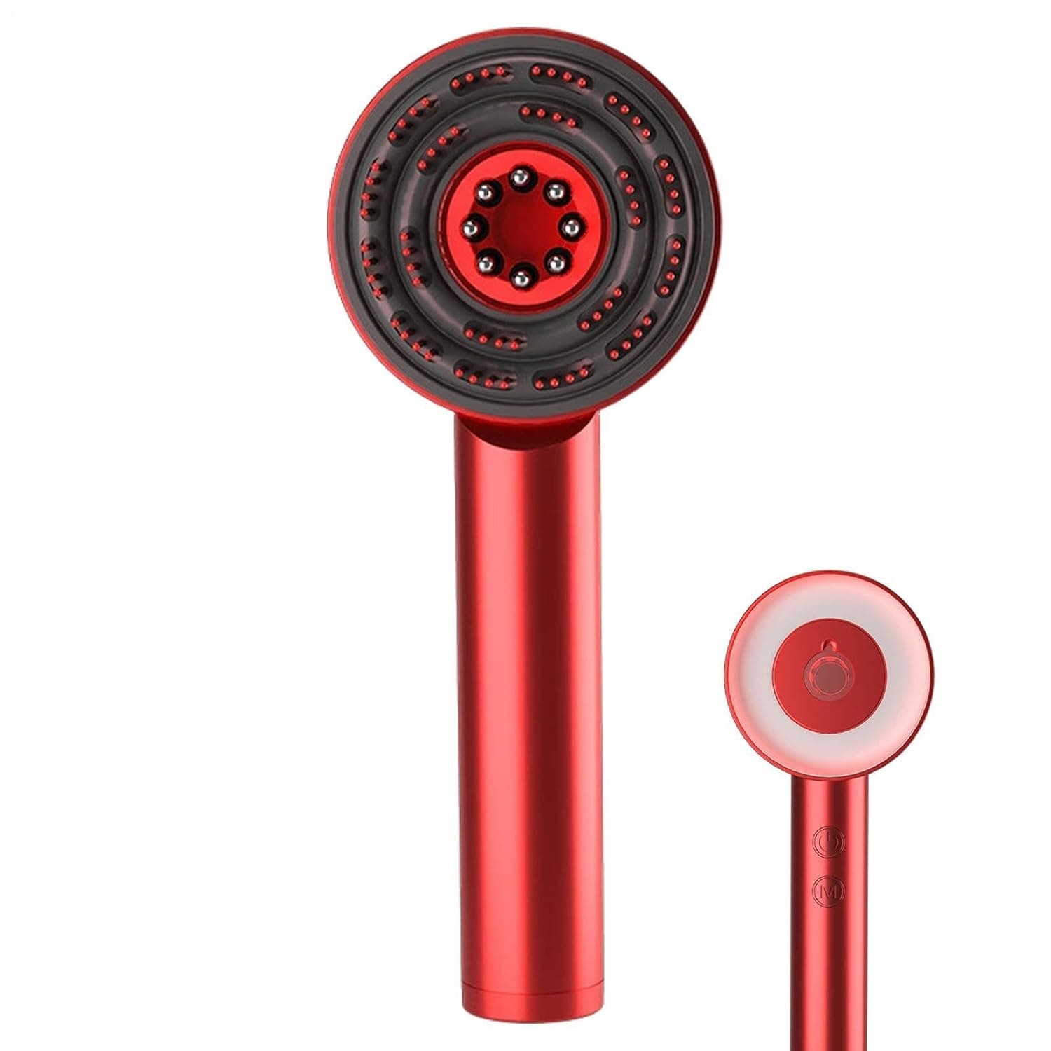 Electric Scalp Massager for Hair Growth Vibrating Hairbrush 3 Modes | Hair Massager Scalp for Hair Growth Red Light Scalp Massager Tool Vibrating Portable Massage Comb for Women Men Long