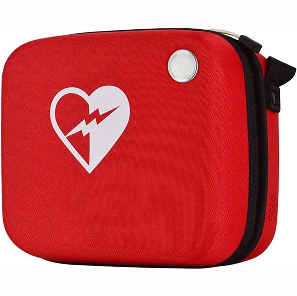 Portable Medical Defibrillator Storage Bag, First Aid Carry Case for Emergency Use in Hospitals and Public Areas
