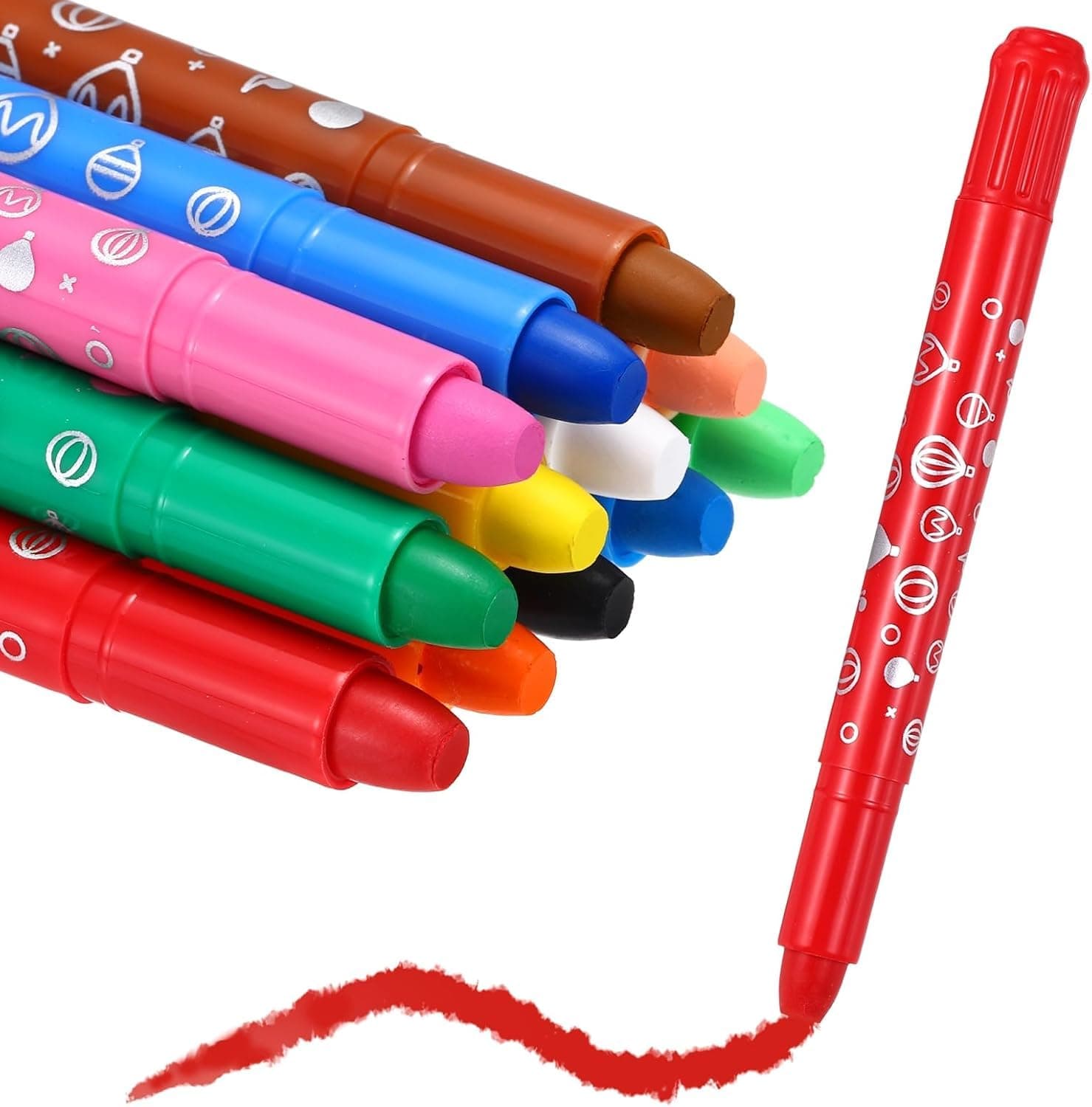 YelaJoy Twist Crayons, Twist Crayons Gel Watercolor Set Washable Silky Smooth for Arts Drawing DIY Craft Project Coloring Supplies Gift(12 Colors, Pack of 12)