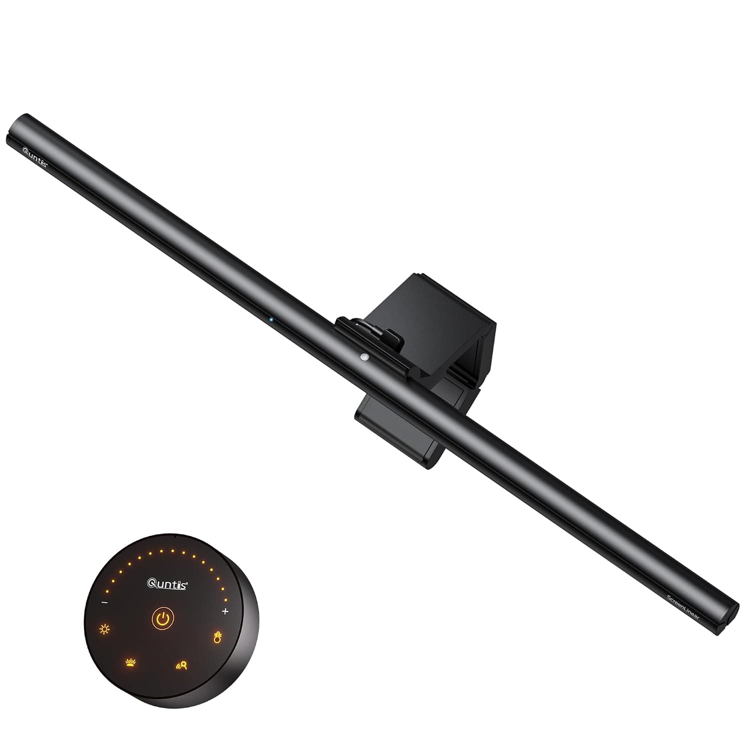 Quntis Radar Sensor Monitor Light Bar, Fits 17"–32" Curved/Flat Monitors | 52cm Remote-Controlled Light Bar Offers Auto/Stepless Dimming Ra 98, 3000-6500K 900 Lux Anti-Blue Light Suits Home/Office Use
