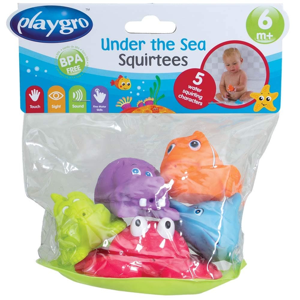 Playgro Under The Sea Squirtees Baby Infant Toy, Pack Of 5Pcs