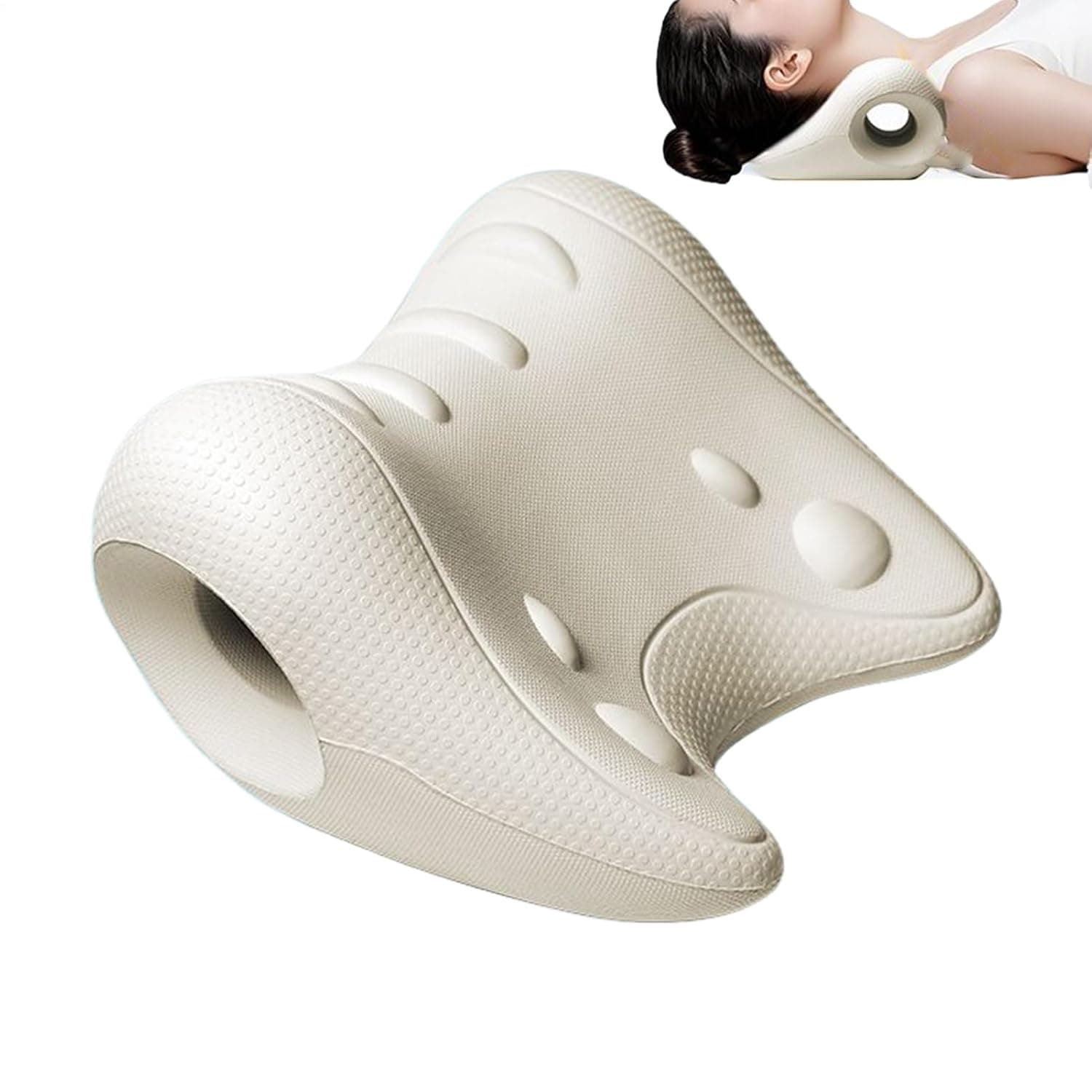 Neck Pillow Massager U Shape Shoulder Massage Pillow | Neck Massagers for Relief Support Muscle Relaxation Home Travel Bed Rest
