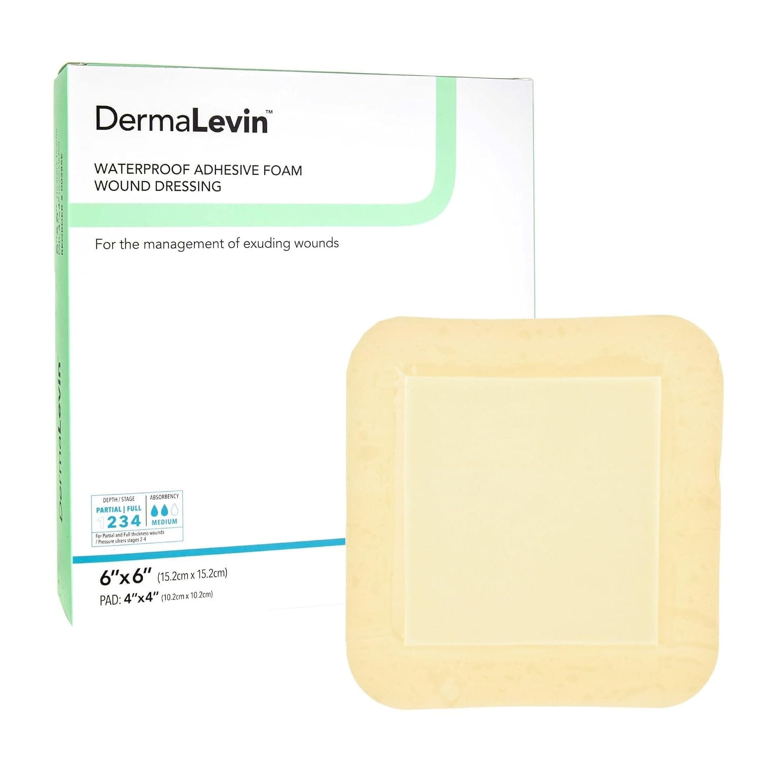 Dermarite Industries Derma Levin, 6x6, 10 Count