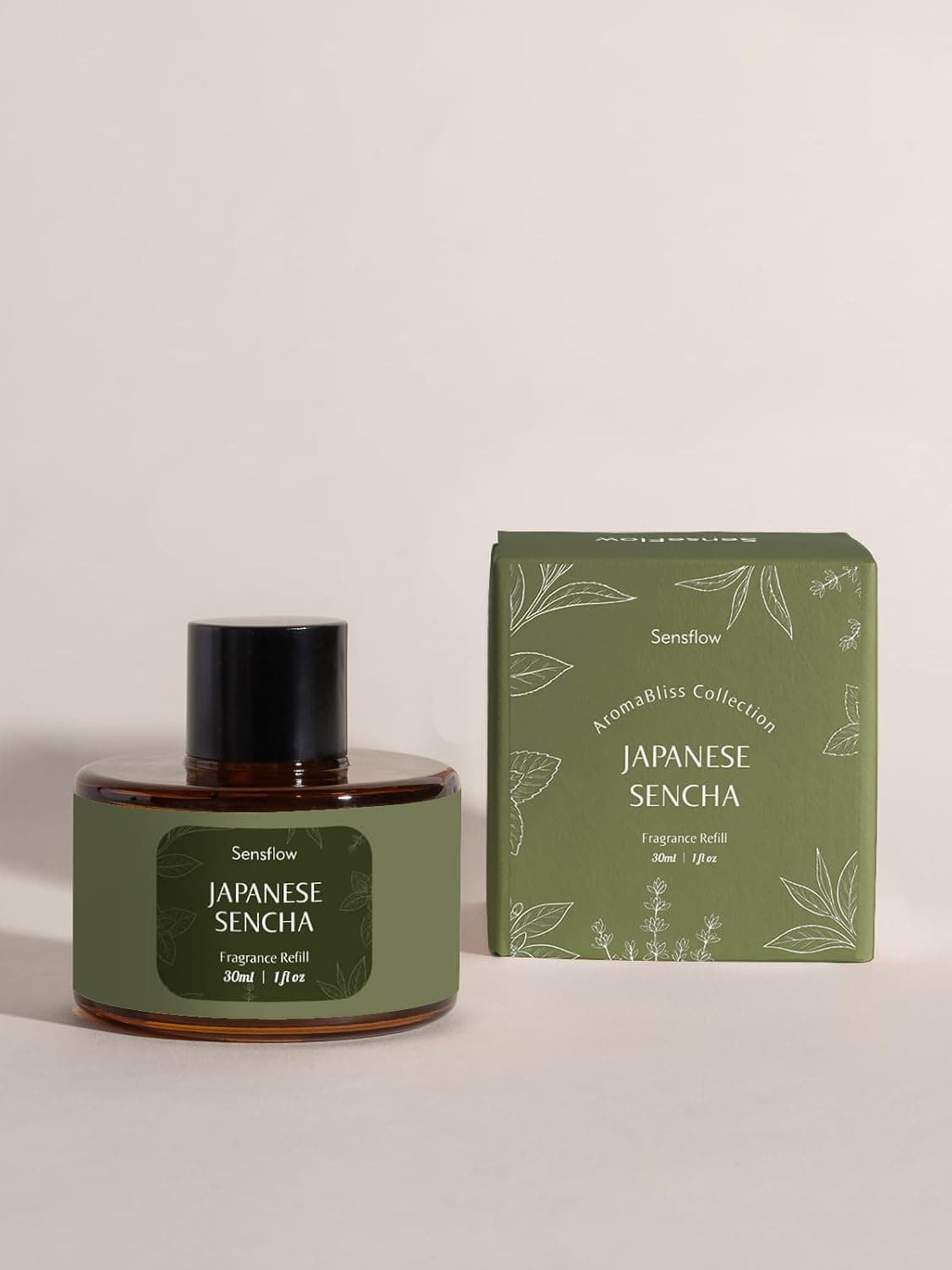 Essential Oils for Diffuser 30 ml, 100% Pure Fragrance Oils, Premium Quality Aromatherapy Essential Oil, Air Aroma Oils for Car Air Nebulizer - Japanese Sencha