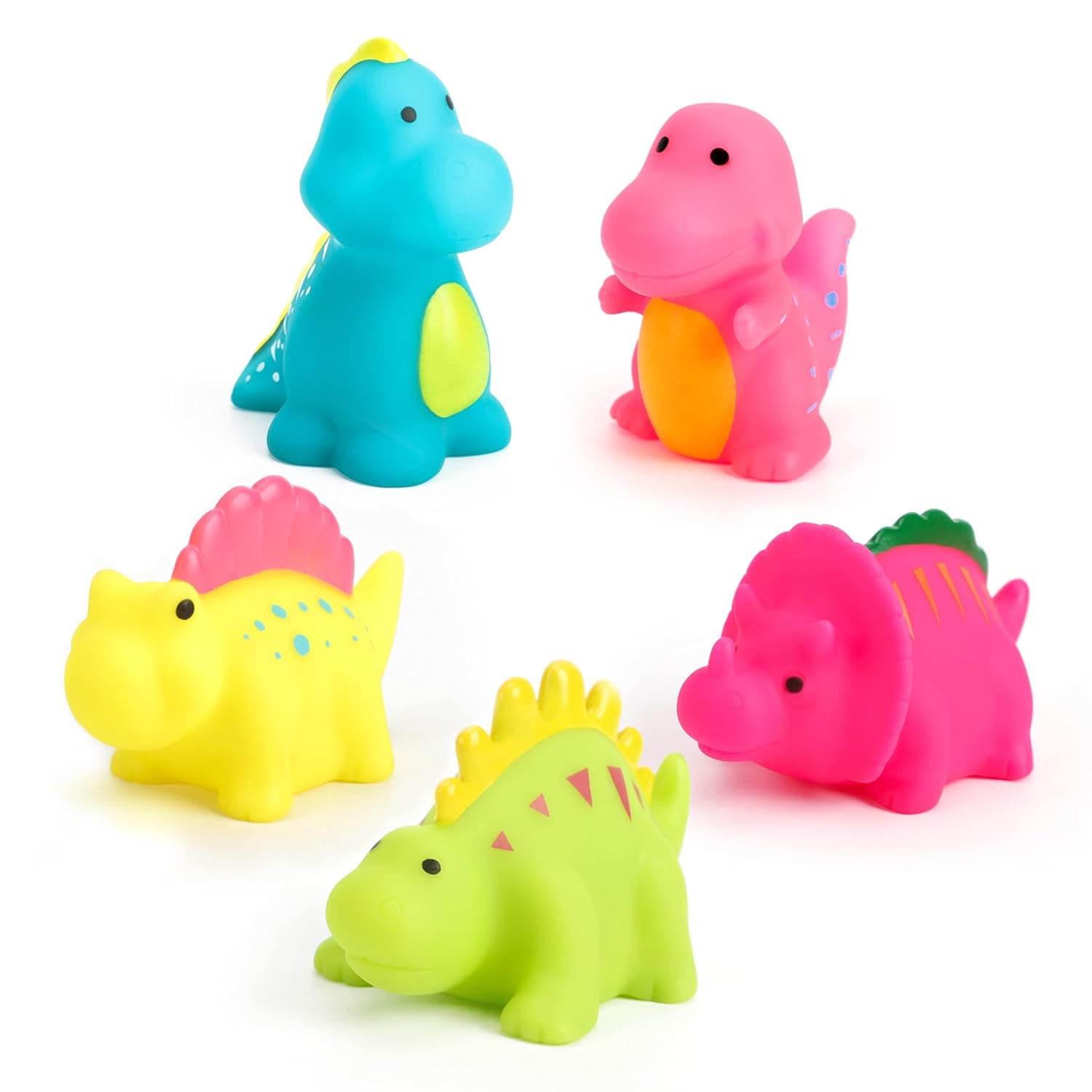 The Moon Brand Animal Bath Toys – Mini Dinosaur Toys Set for Toddlers – Floating Baby Toys for Pool and Bathtub –Prehistoric Kids Toys for Gifting, Party Favors - Dino