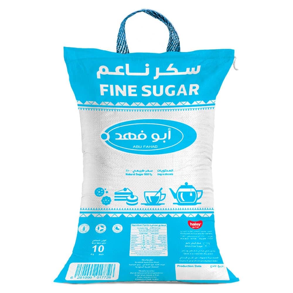 سكر ناعم من ابو فهد، 10 كجم