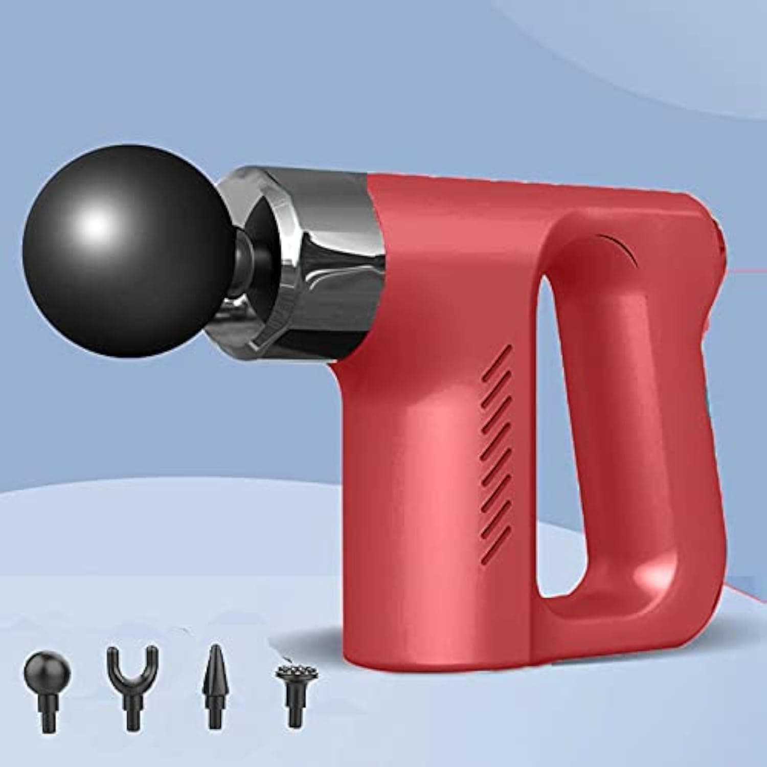 Massage Gun Fascial Gun Muscle Massager Deep Tissue Percussion Massager Body Relax Pain Relief Electric Therapy Gun for Fitness Relaxer, KH-740 (Red)