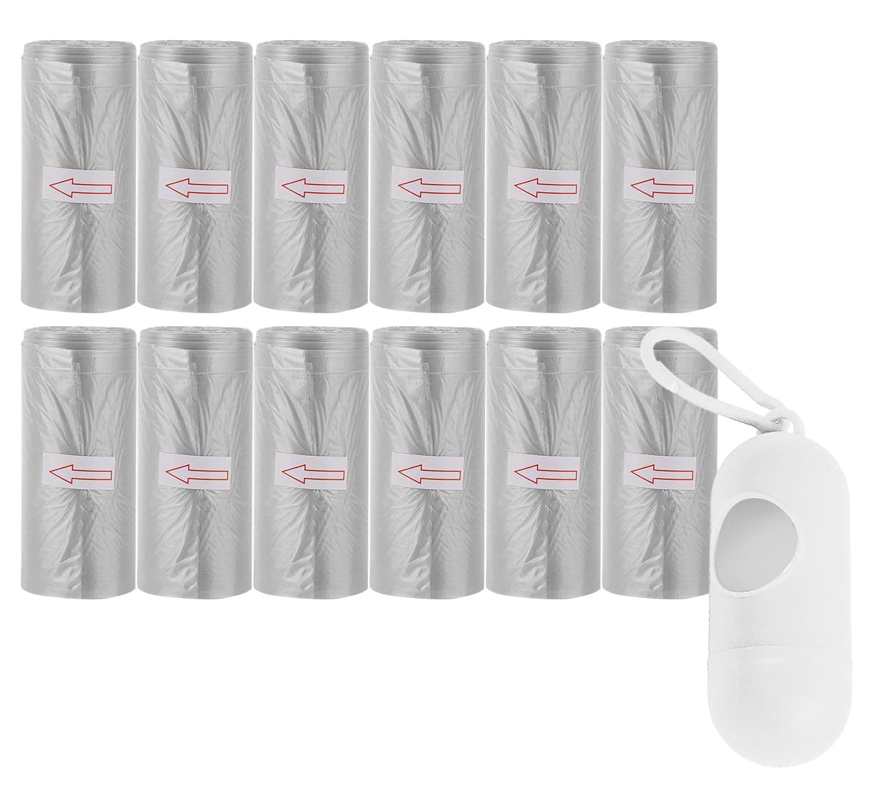 A to Z - Scented Bag Pack of 12/180 Bags with Dispenser-Grey