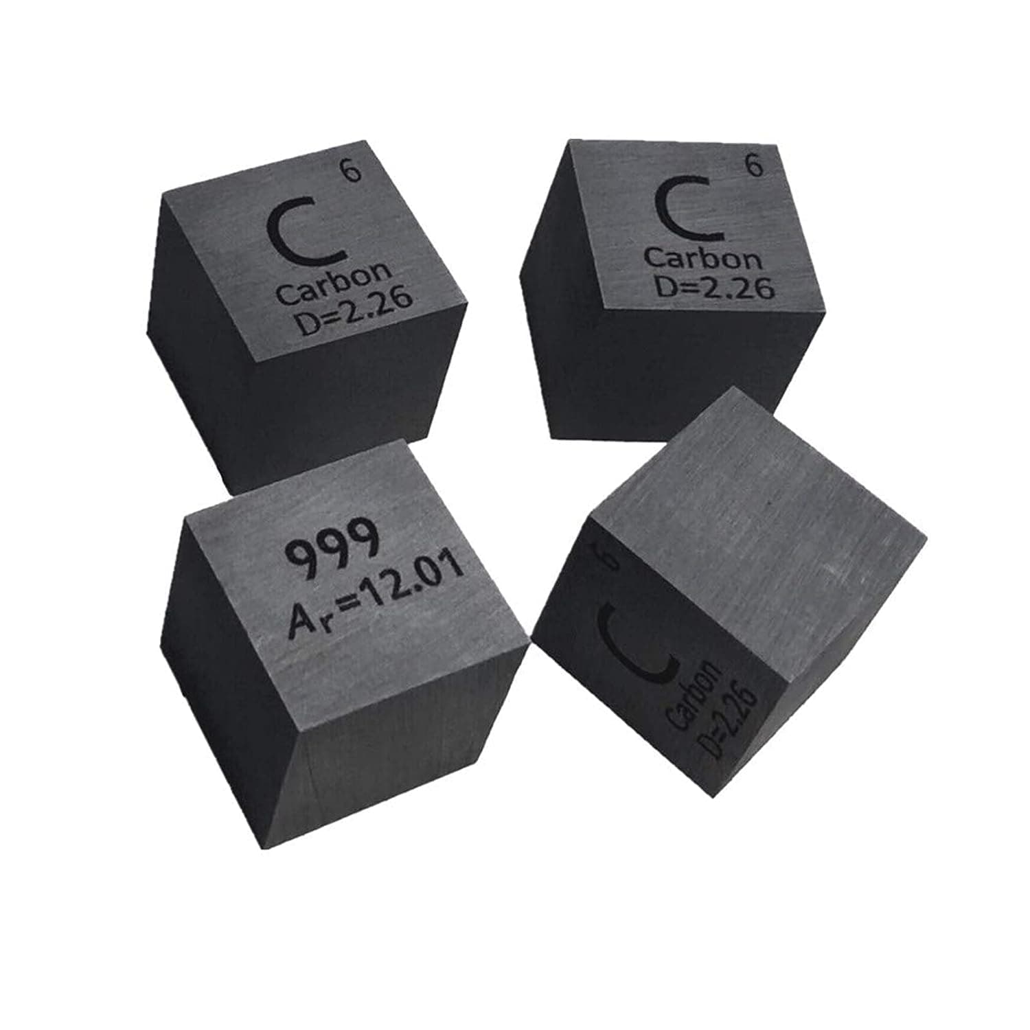 1pcs Carbon Cube 10mm Pure Graphite Block for Element Collection Lab Experiment Material Hobbies Simple Substance Block Display DIY