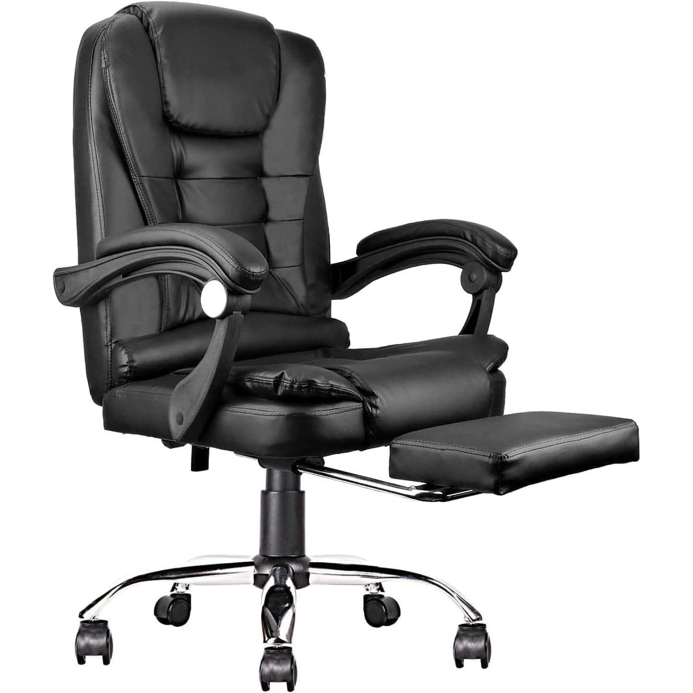 Chulovs Home Office Chair, Managerial Executive Chair Ergonomic High Back Computer Chair With Footrest (With Footrest)