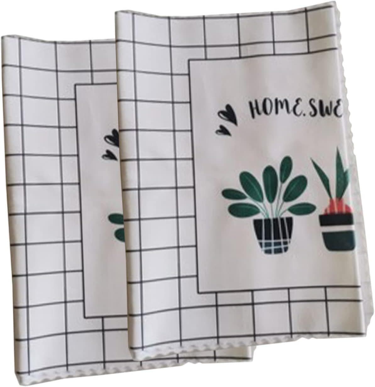 2 Pcs Oven Cloth Cover, Microwave Oven Cover, Fabric Thickened Breathable, No Fading Fine Texture Practical Kitchen Tools, Suitable for Home Use