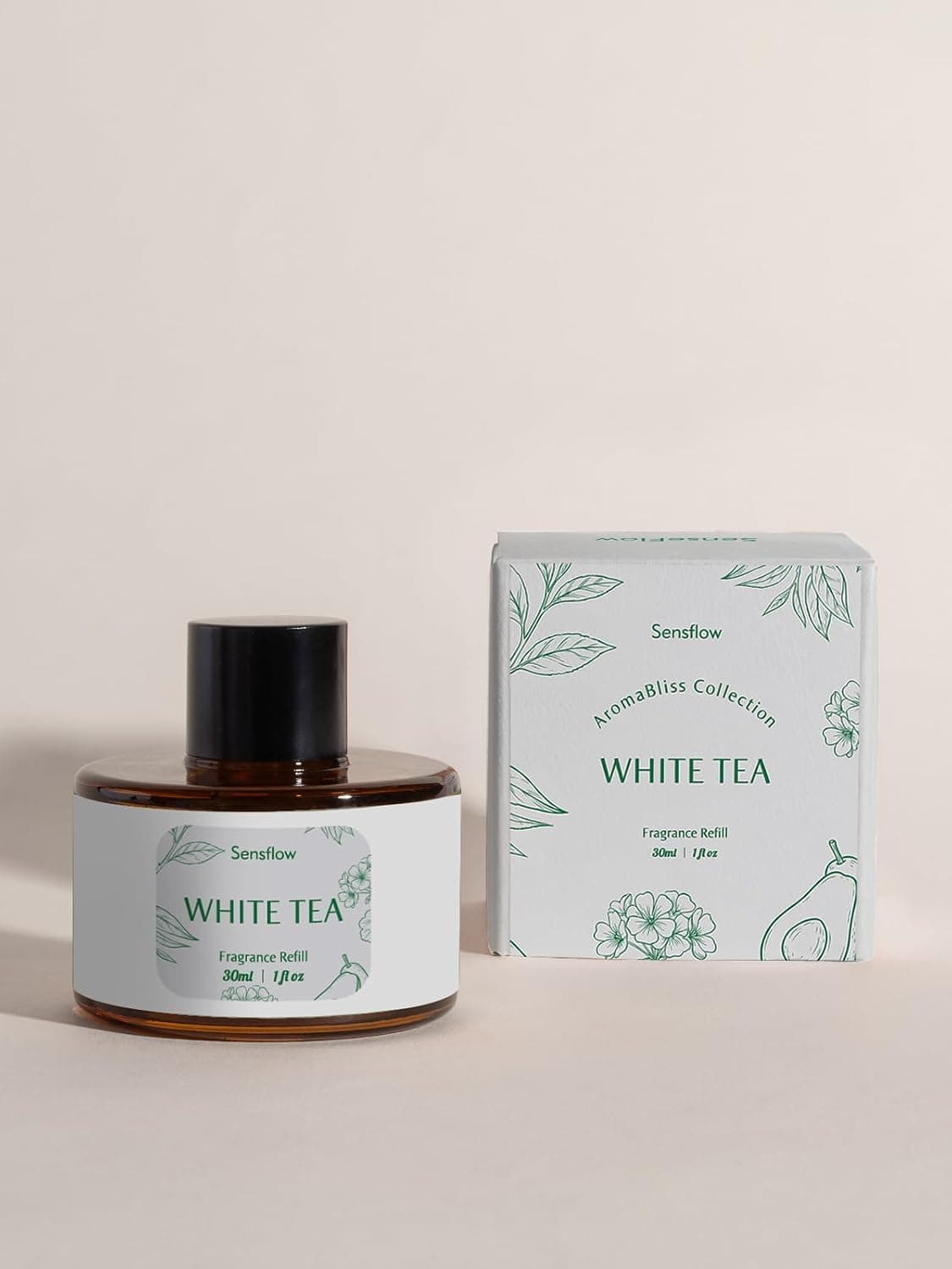 Essential Oils for Diffuser, 30 ml, 100% Pure Fragrance Oils, Premium Quality Aromatherapy Essential Oil, Air Aroma Oils for Car Air Nebulizer - White Tea