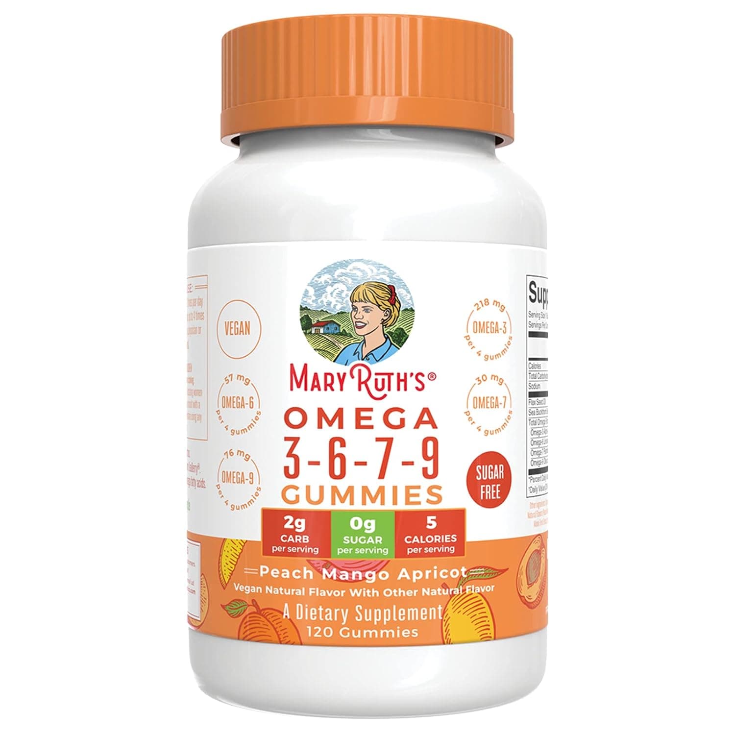 Mary Ruth's Omega 3-6-7-9 Gummies, 120 CT