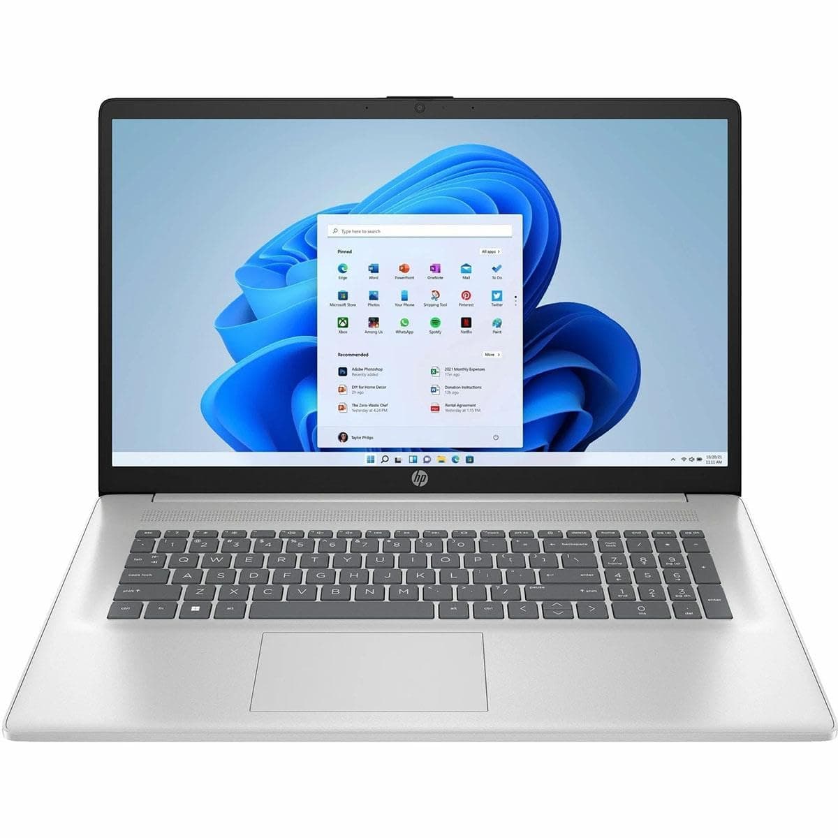 HP 17-c3000 17-cn3019nr 17.3" Touchscreen Notebook - HD+ - Intel N-Series i3-N305-8 GB - 512 GB SSD - Natural Silver