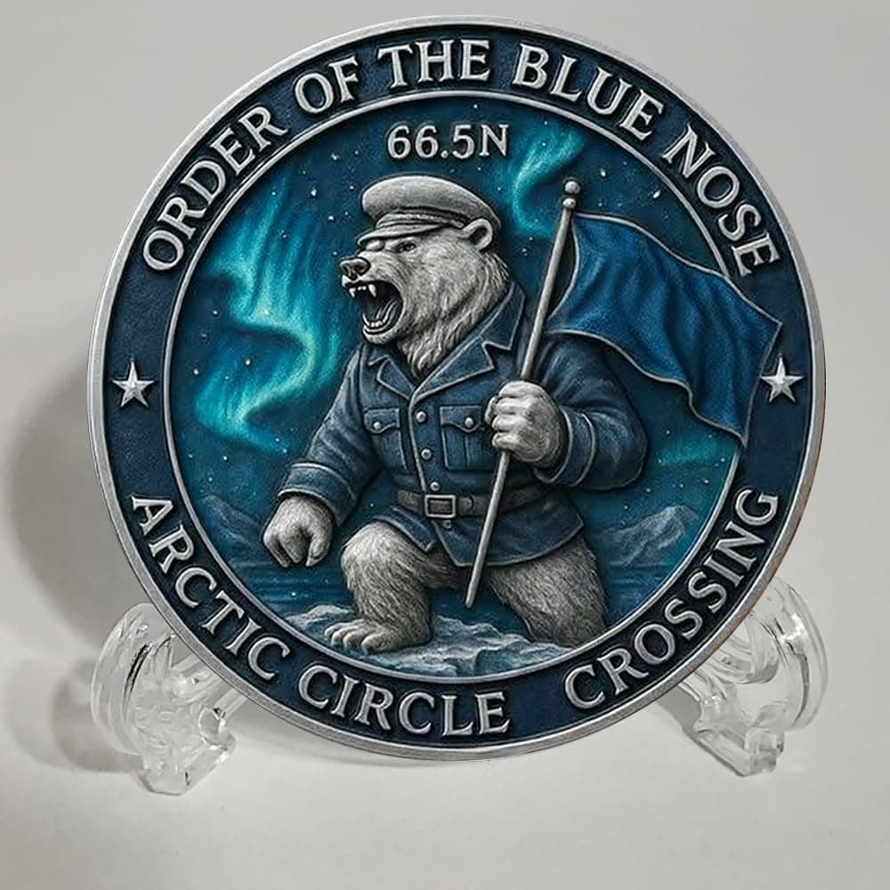 Order of The Blue Nose Challenge Coin USMC 250th Anniversary Silvery Plated Souvenir Coin Collection Coins (1 PCS)