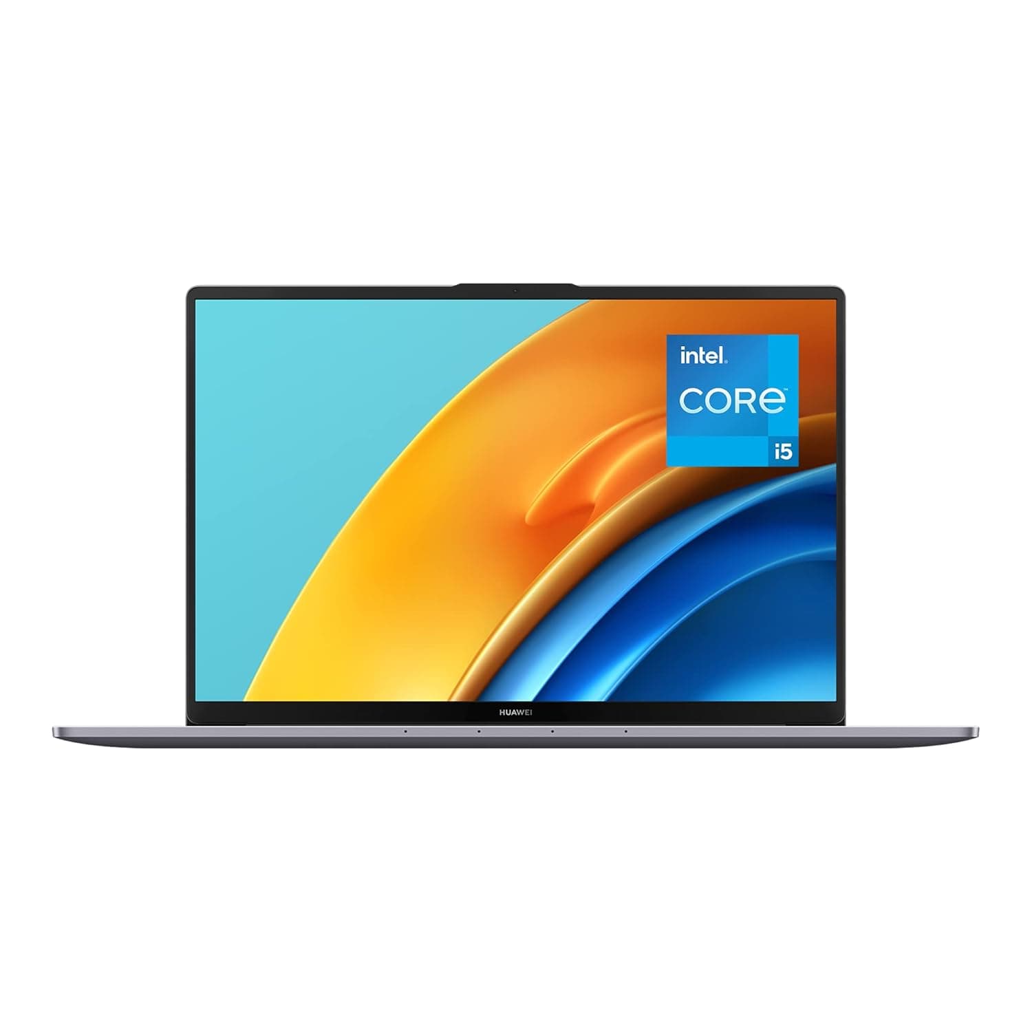 HUAWEI Matebook D16-16 Inch Laptop - Windows 11 Intel Core i5-12450H 12th Gen Processor With 8GB RAM & 512GB SSD Storage - Eye Comfort HUAWEI Fullview Display with 1080p Wide-Angle Camera - Grey