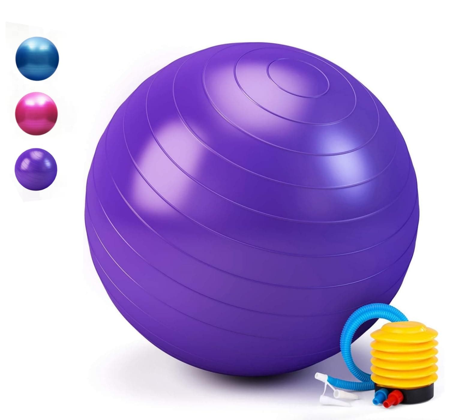 SKY-TOUCH Yoga Ball Anti-Burst, Exercise Ball with Air Pump Thickened Stability Balance Ball for Physical Fitness Exercise