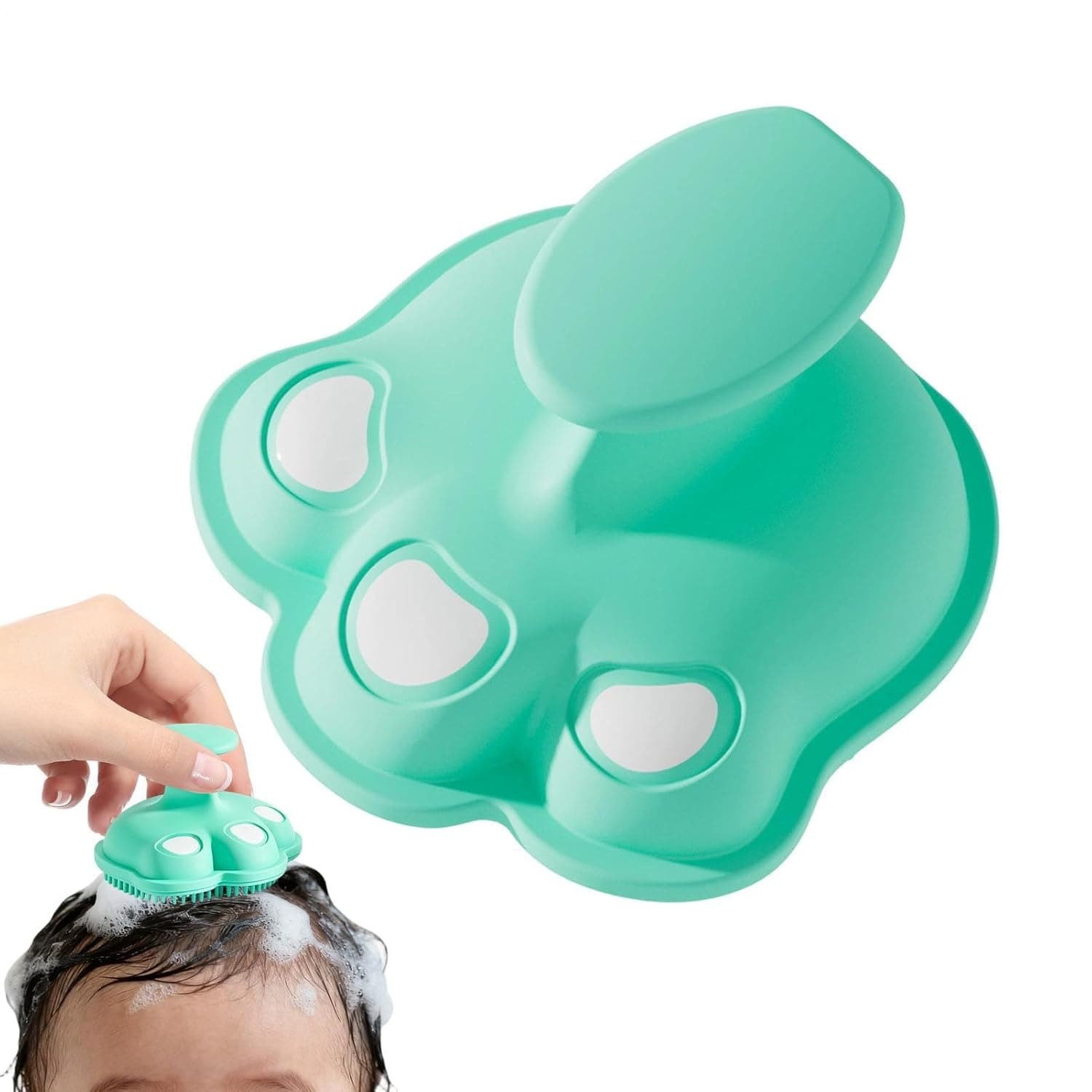 Kids Bath Brush Silicone Scalp and Head Massager | Soft Kids Brush for Boys Girls Young Children Indoor Home Bathing Time