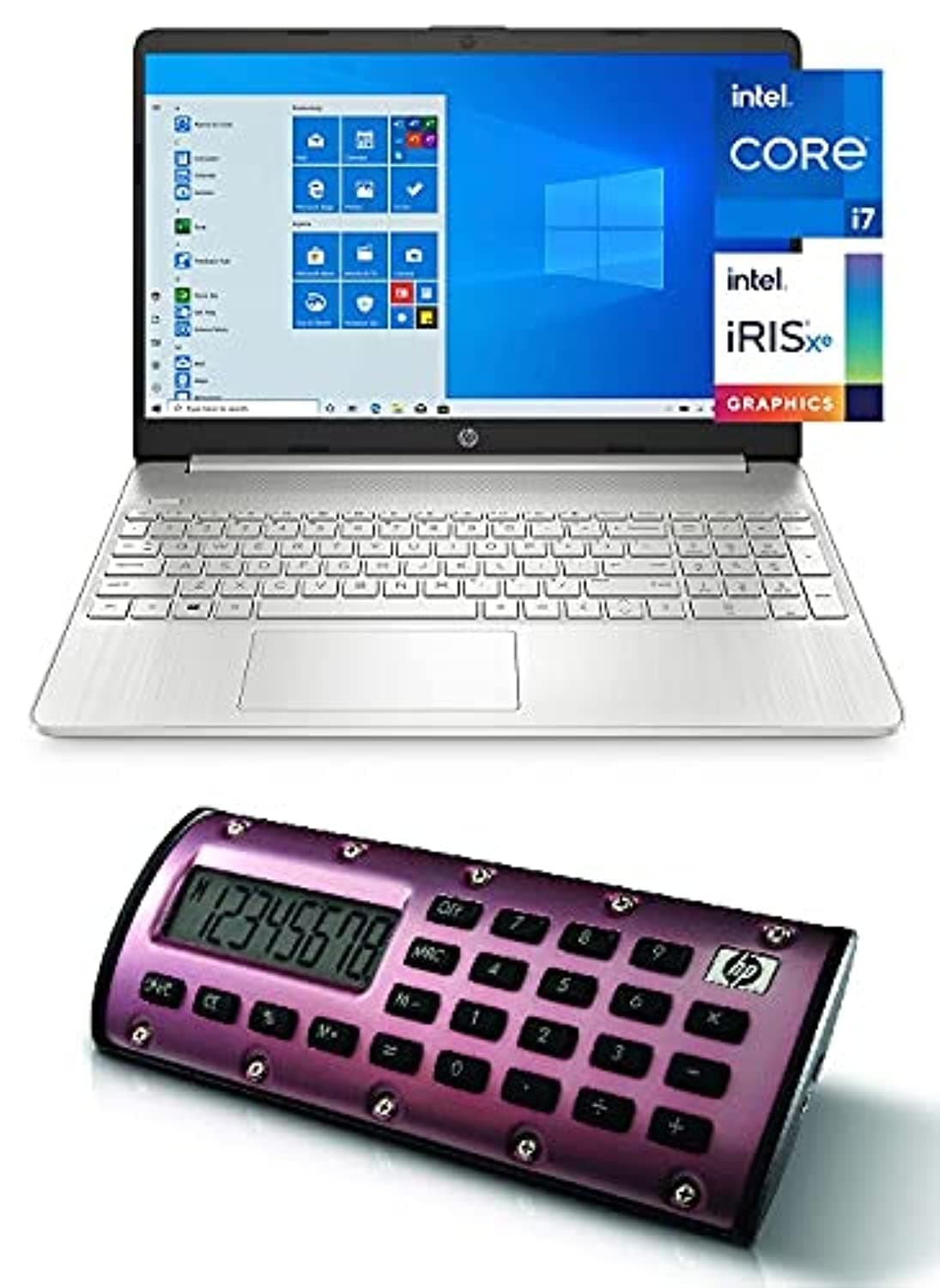 2021 Latest HP 15 DY Laptop 15.6" 250Nits Display 11Th Gen Core I7-1165G7 Upto 4.7GHz 16GB 1TB SSD Intel® Iris® Xe Graphics Webcam Eng Keyboard WIN10 Silver With HP Calculator