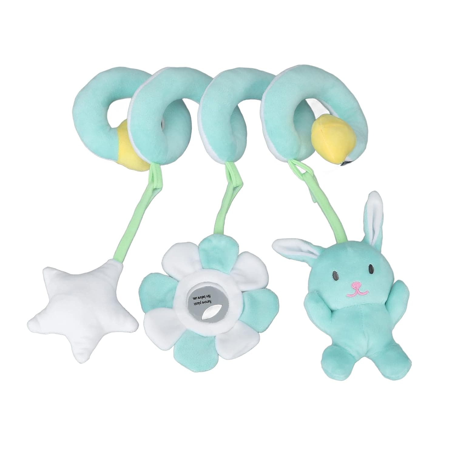 Generic Babies Spiral Activity Toy, Wide Application Training Attention Playmate Long Service Life Easy To Carry Baby Hanging Toy for Toddler for Infant (Green)