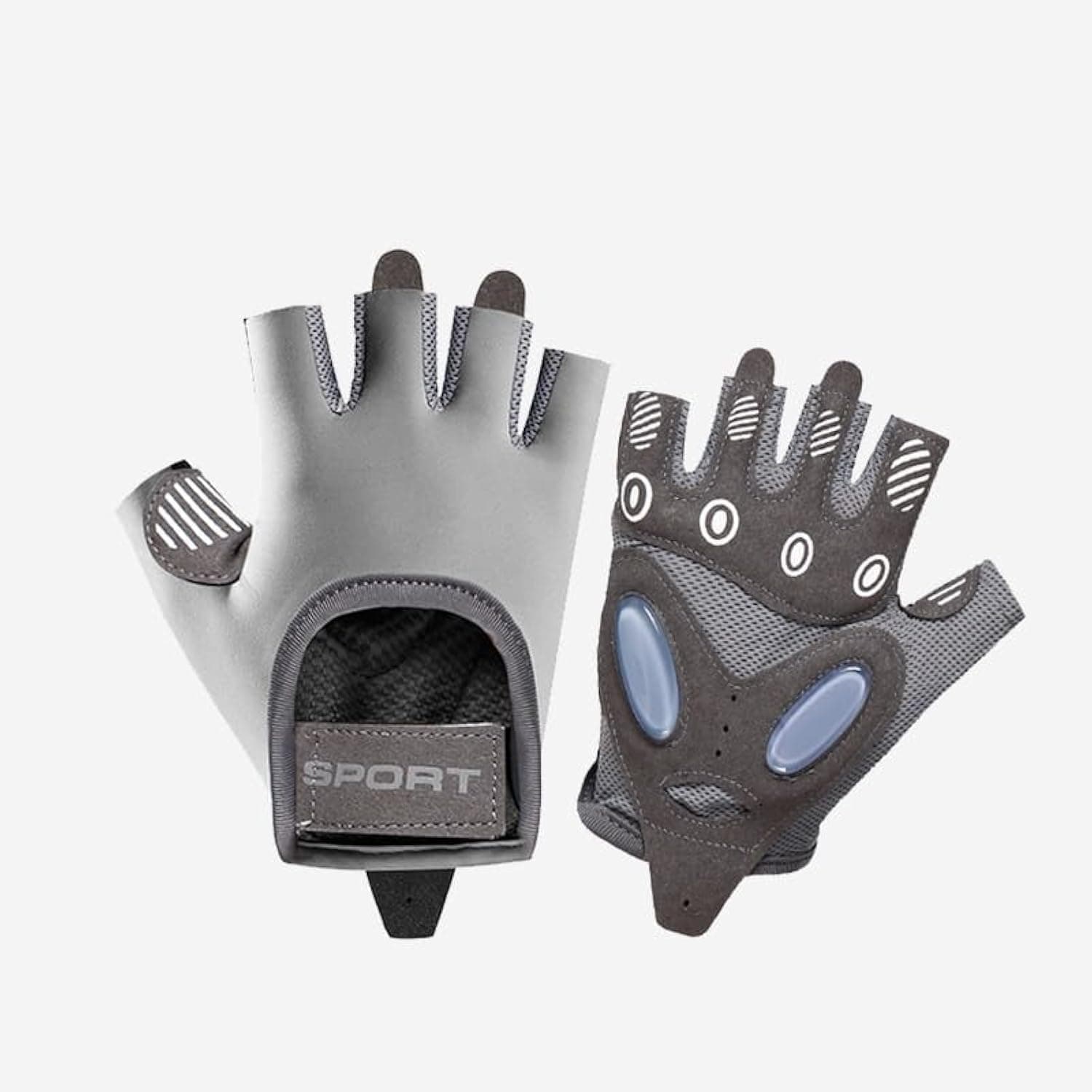 Gym Gloves Women & Men - Breathable Workout Gloves Silicone Non-Slip Padded Palm, Enhanced Grip, Multi-purpose Exercise Gloves For Sport Training Cycling Weightlifting