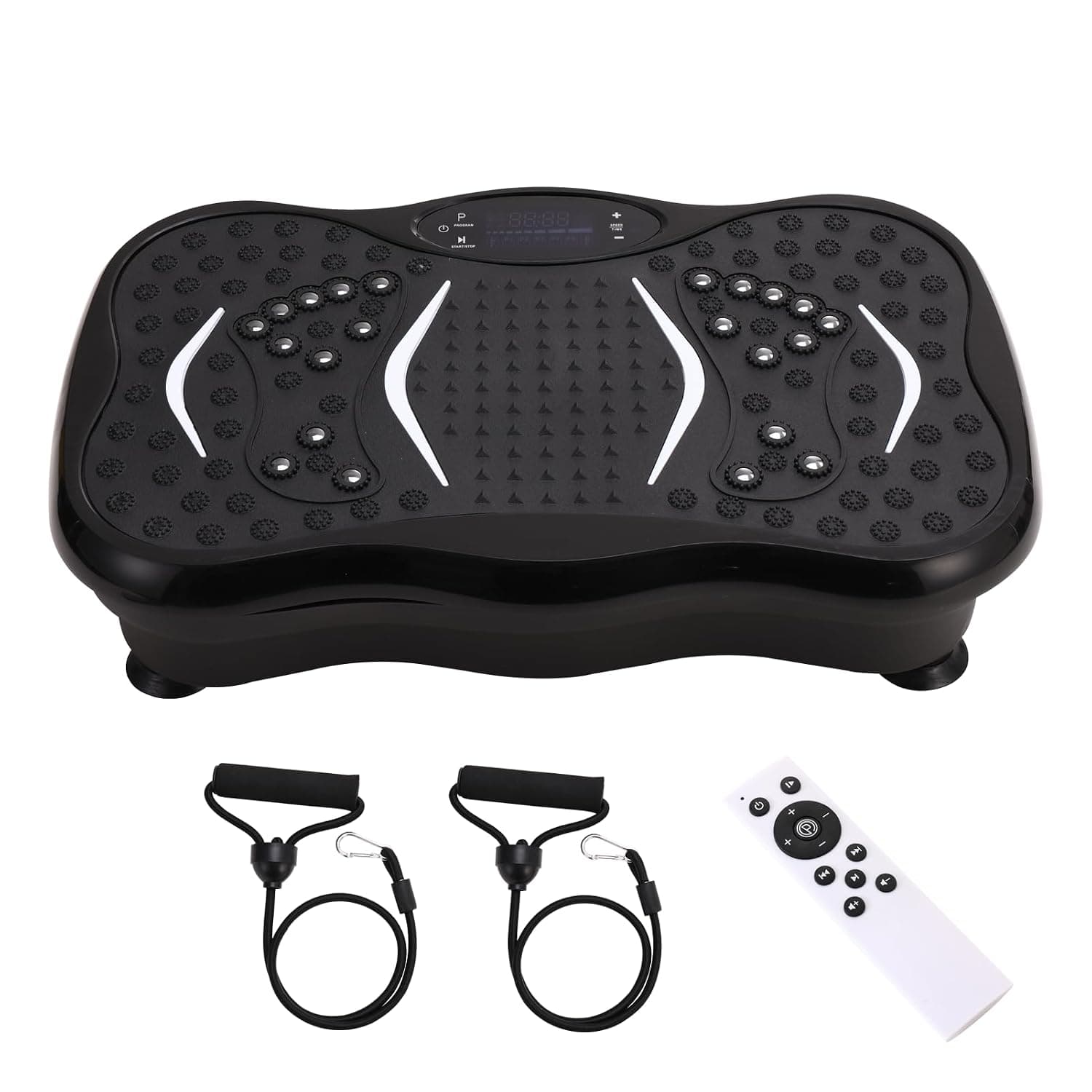 Vibration Plate Exercise Machine, Whole Body Exercise & Fitness Equipment, Bluetooth and Silicone Pedal, Vibrating Plate Machine with Auto Mode, Vibrate Fitness Platform for Home Use 2025 Upgraded