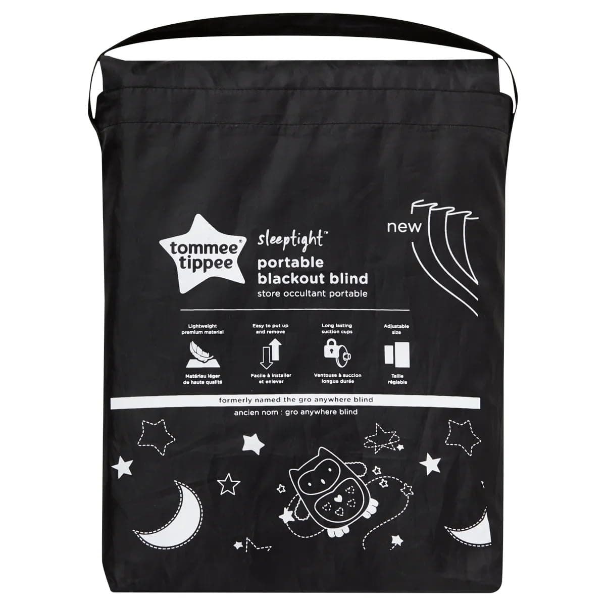 Tommee Tippee Sleeptime Portable Blackout Blind with Suction Cups, Adjustable and Lightweight, Regular, 130 x 99cm | 99 x 130cm, Suction Cup Fixing, Lightweight and Fully Portable, Blocks Out Daylight