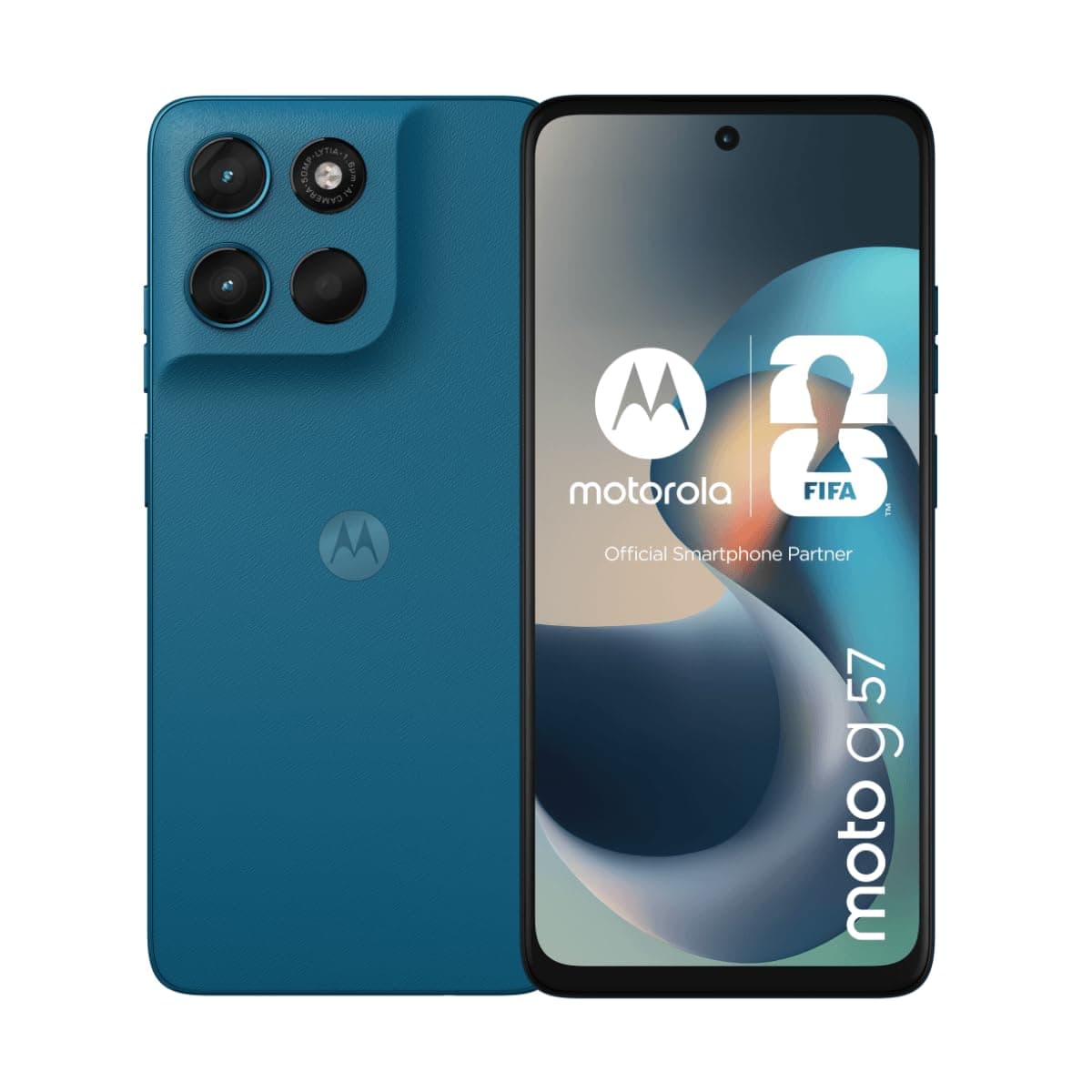 Motorola Moto G57 DUAL-SIM 256GB ROM + 8GB RAM (GSM only | No CDMA) Factory Unlocked 5G SmartPhone (Pantone Green) - International Version