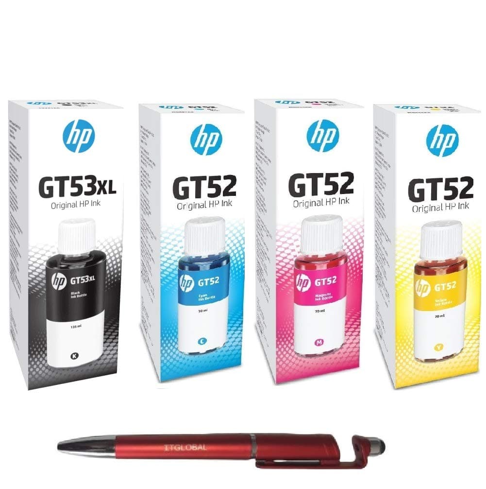 HP Product GT52 Ink Bottle (All -Pack of 4)