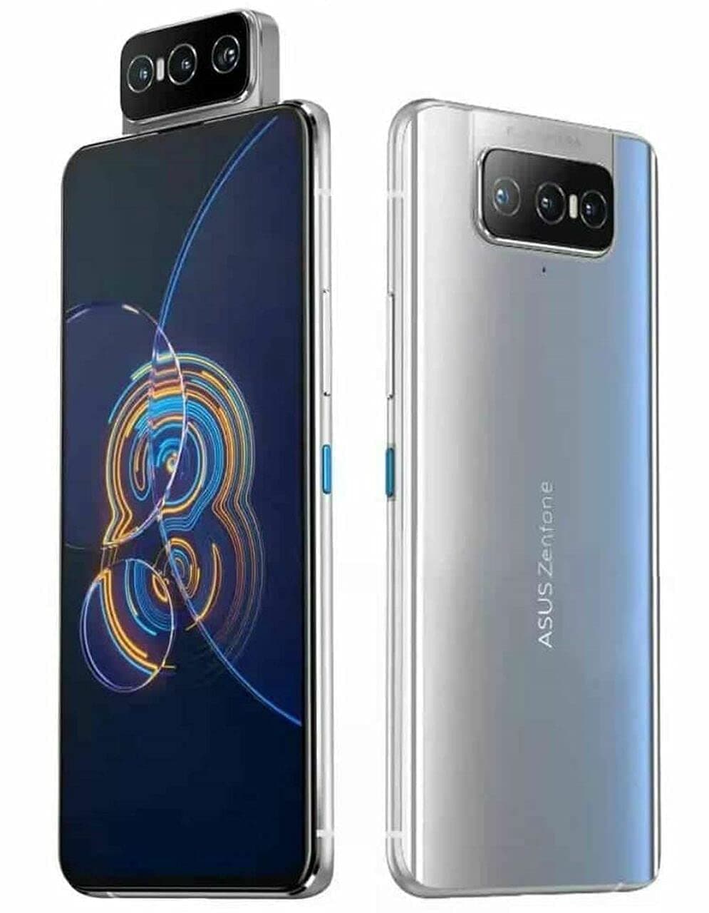 ASUS Zenfone 8 5G Dual Flip ZS672KS 256GB 8GB RAM Factory Unlocked International Version - Silver