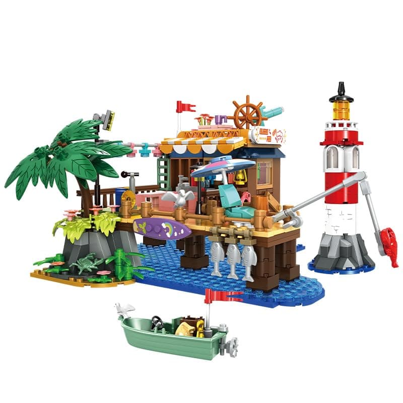 WOMA 41136 Go Fishing Set 599 Piece Construction Set Educational Construction Set for Kids 6+ Years Old