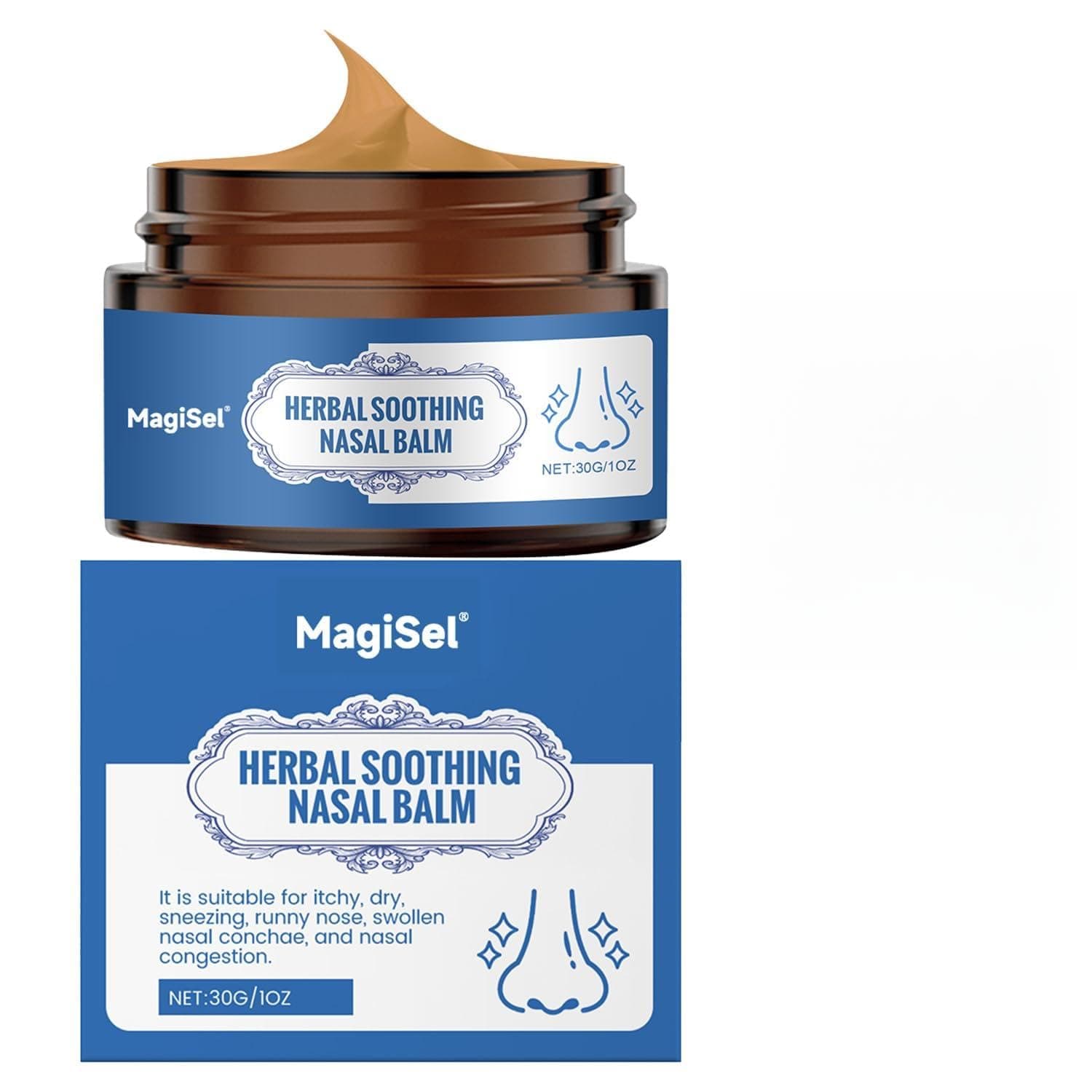 Nasal Ointment, Nose Gel for Dry Nose, 30 g Nose Balm, Nose Skin Care, for Dry and Irritated Nose Skin, Moisturising, Mild, Fast Acting