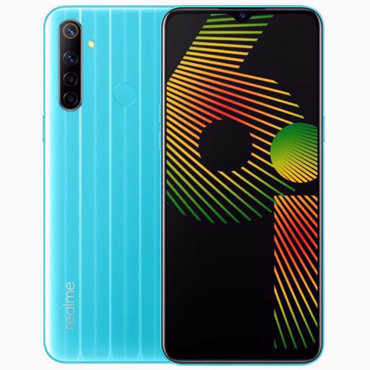 Realme 6i Dual SIM - 64GB, 3GB RAM, 4G LTE - Blue soda