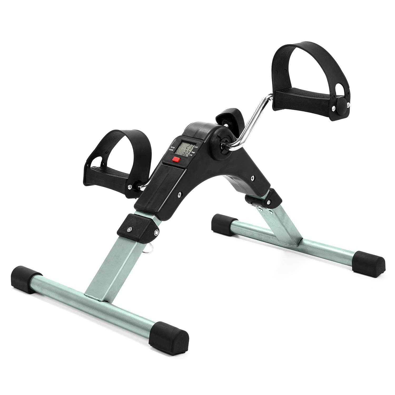 Folding Fitness Pedal Stepper Exercise Machine LCD Display Indoor Cycling Bike Stepper with Adjustable Resistance For Home Office Gym