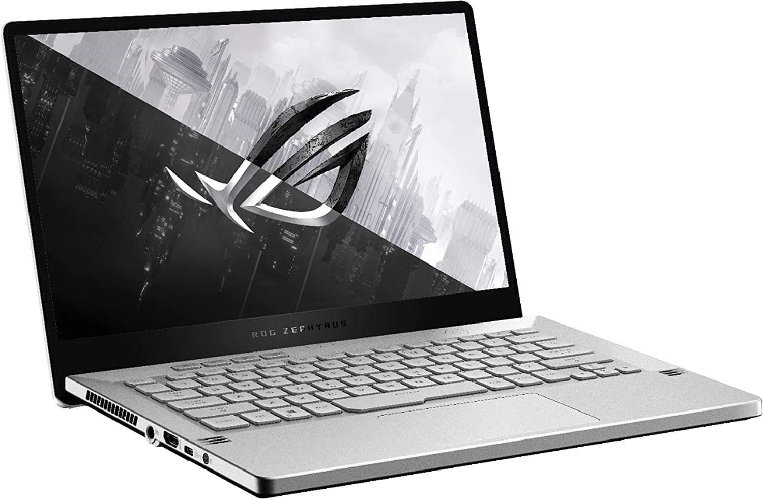 ASUS - ROG Zephyrus G14 14" Ultra-Slim Gaming Laptop - AMD Ryzen 9 4900HS NVIDIA GeForce RTX 2060 Max-Q 32GB DDR4 RAM, 1024GB PCIE SSD, 0TB HDD, Backlit Keyboard, Windows 10 Home Moonlight White