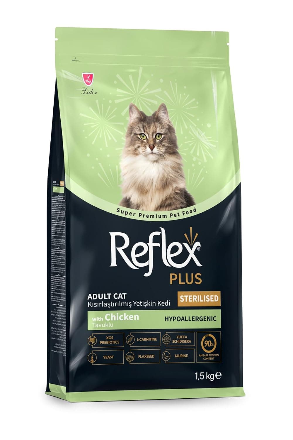 Reflex Plus Adult Cat Food Sterilised Chicken 1.5 Kg