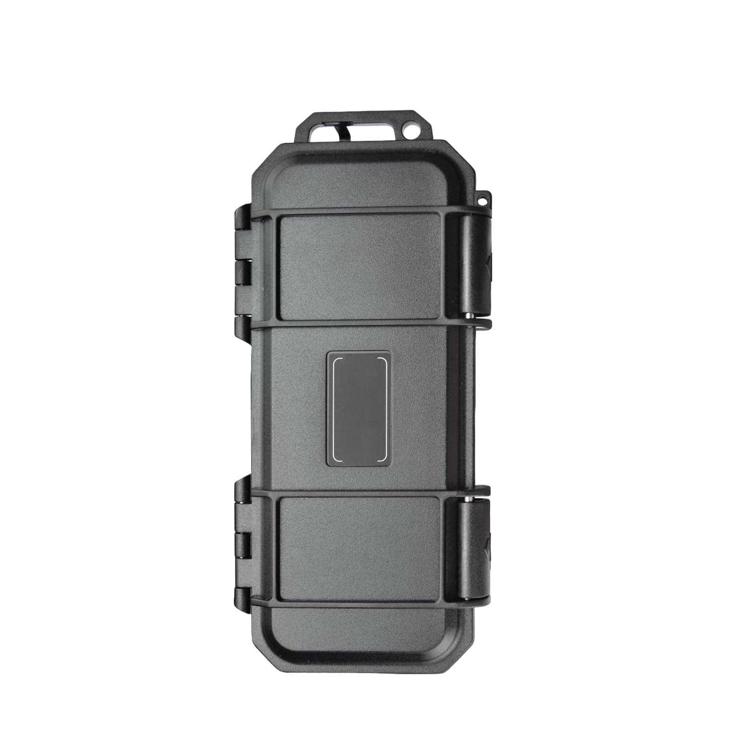 Waterproof Storage Box with Sponge Insert - Shockproof & Pressure-Resistant Dry Box for Camping, Boating, Water Sports - Compact Protective Case for Tools, Electronics & Essentials (Black, 17.6x8x4cm)