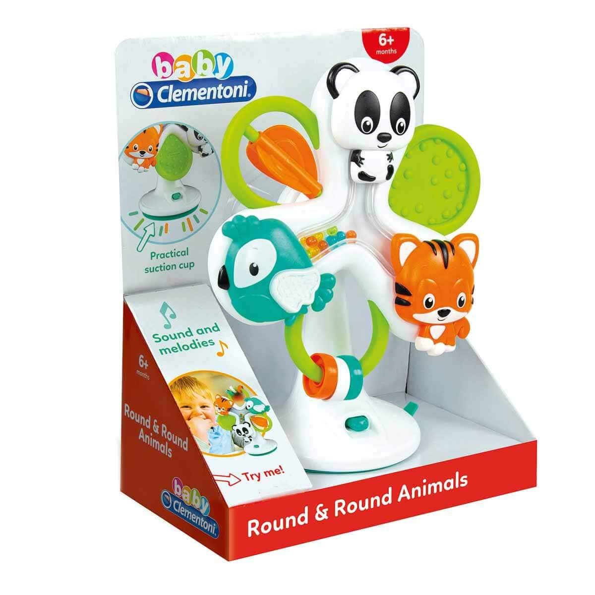 Clementoni Rotating Animals Wheel with Music - For Age 6+ Months