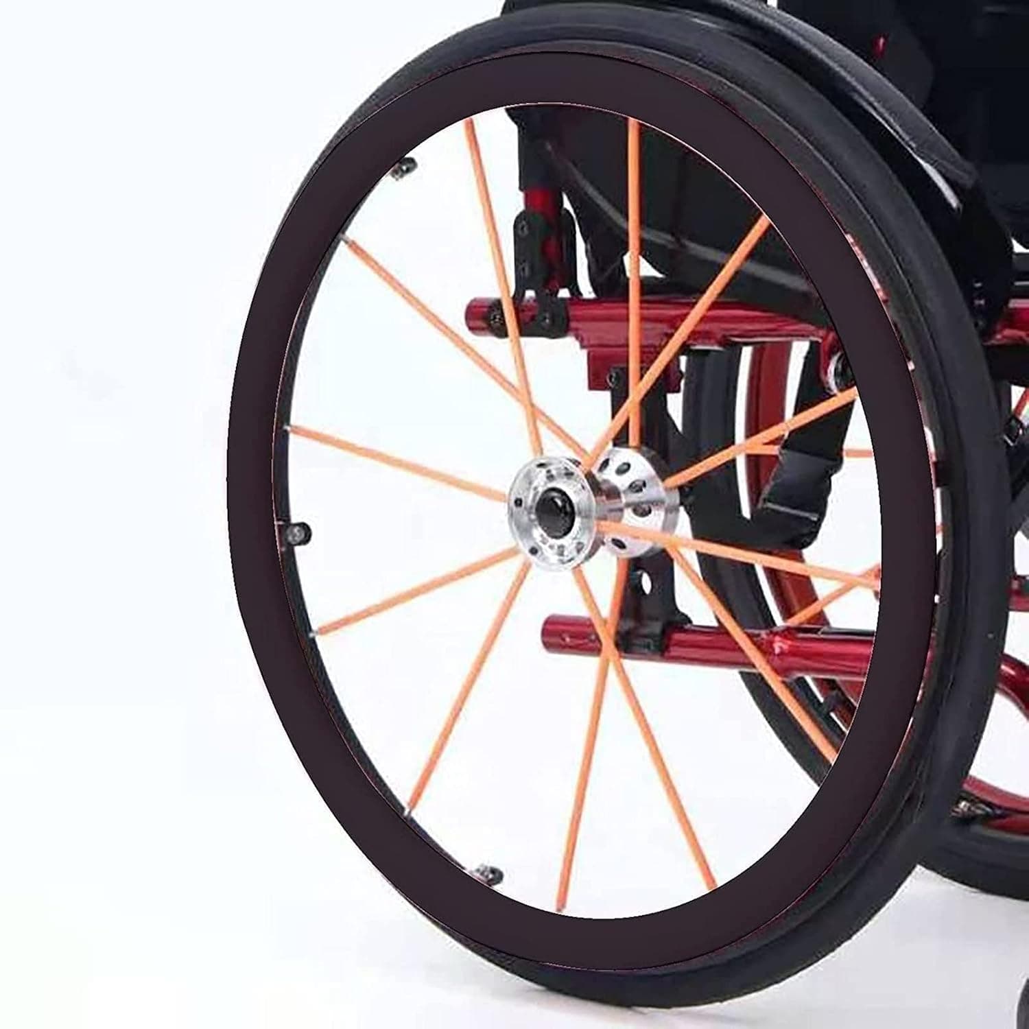 24 Inch Wheelchair Push Rim Covers, Non-Slip Wear-Resistant Hand Push Cover, Wheelchair Rear Wheel, Push Ring Protective Cover (Color : I)