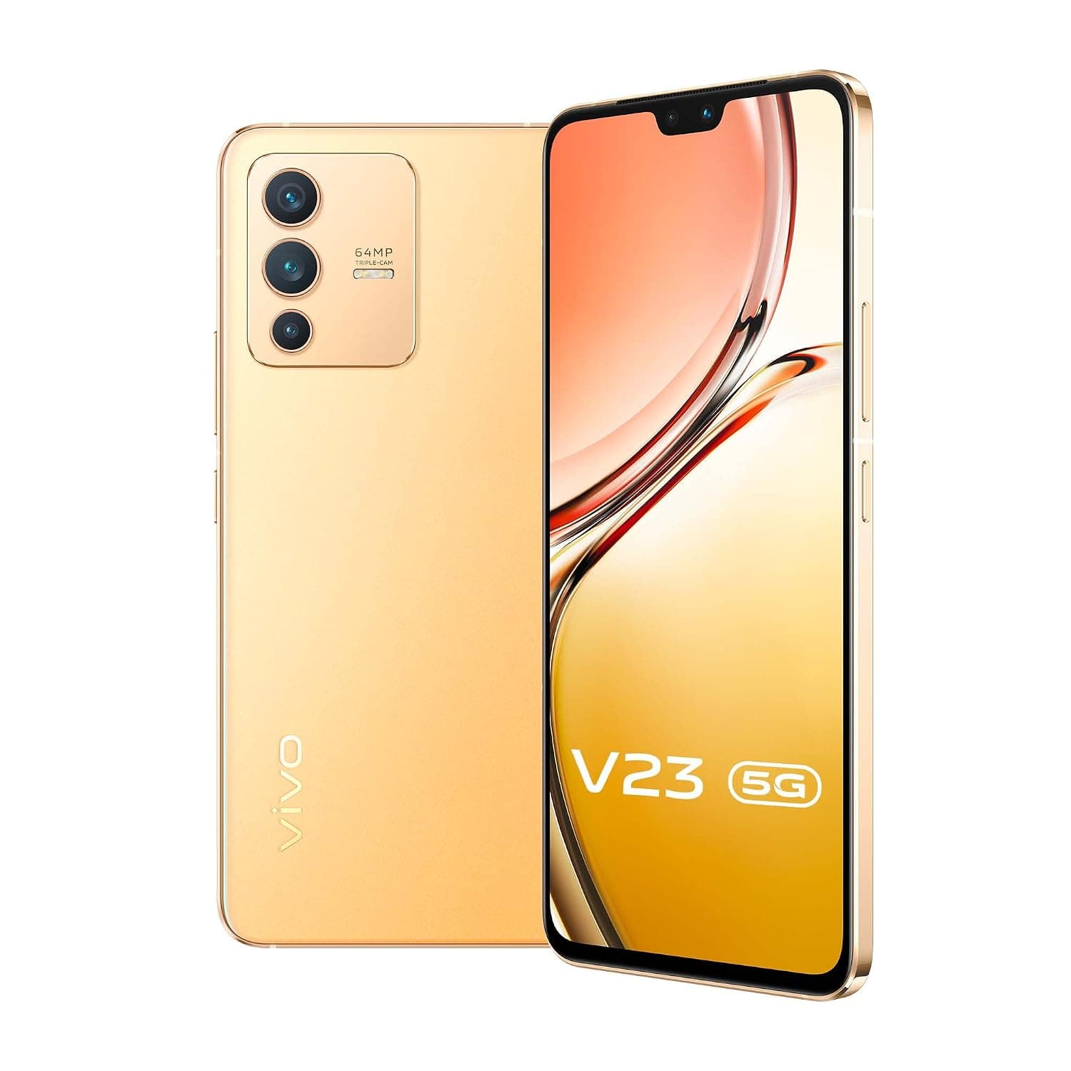 Vivo V23 5G Dual Sim 256Gb 12Gb Ram, Sunshine Gold With Giftbox