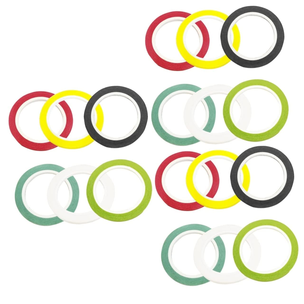18 Rolls Cassette Tape Washi Tape Set Gift Wrapping Tape Whiteboard Sticker Adhesive Tape Set Creative Paper Tape Gift Tape Basic Color Tape Clothing Table Whiteboard Stickers Line