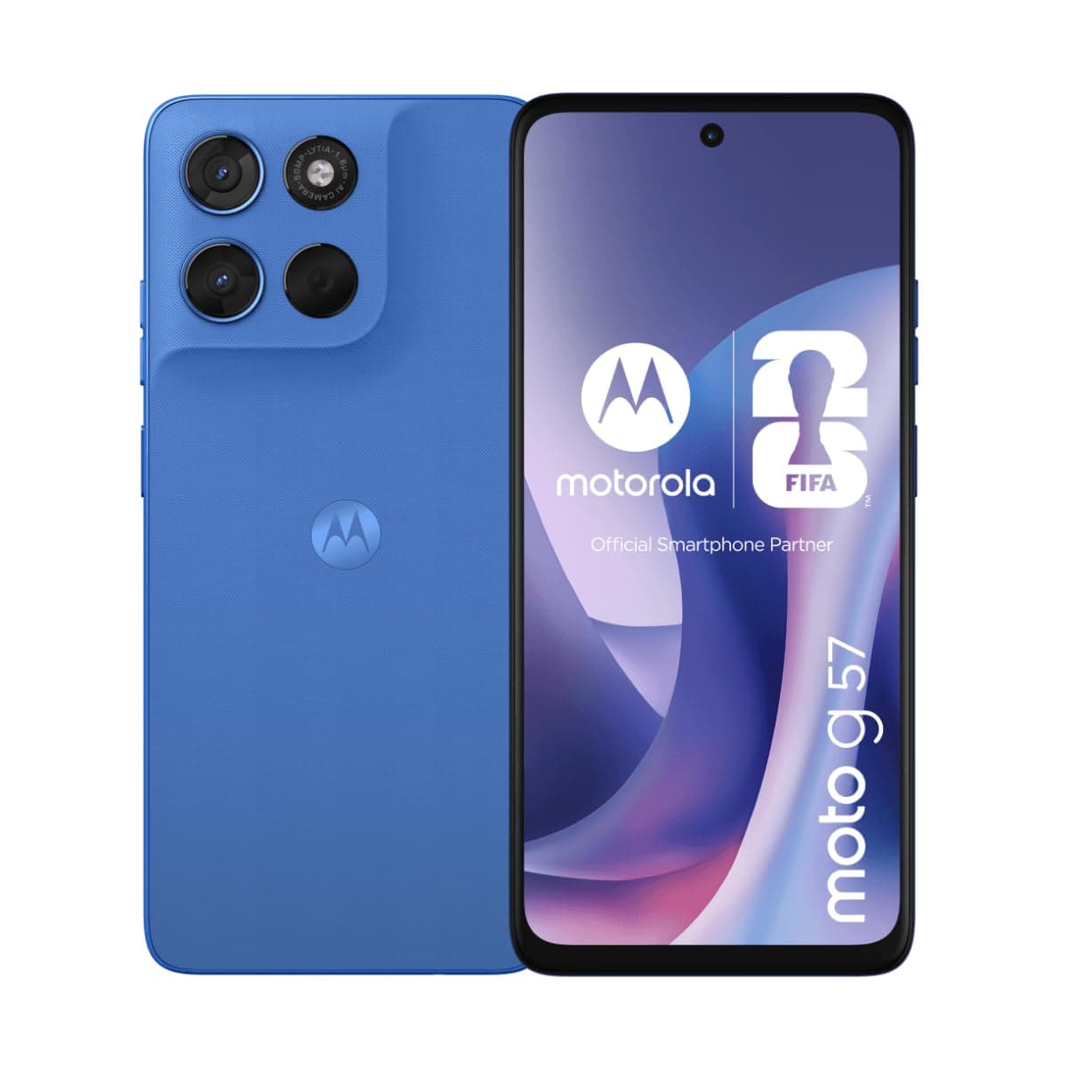 Motorola Moto G57 DUAL-SIM 256GB ROM + 8GB RAM (GSM only | No CDMA) Factory Unlocked 5G SmartPhone (Pantone Blue) - International Version