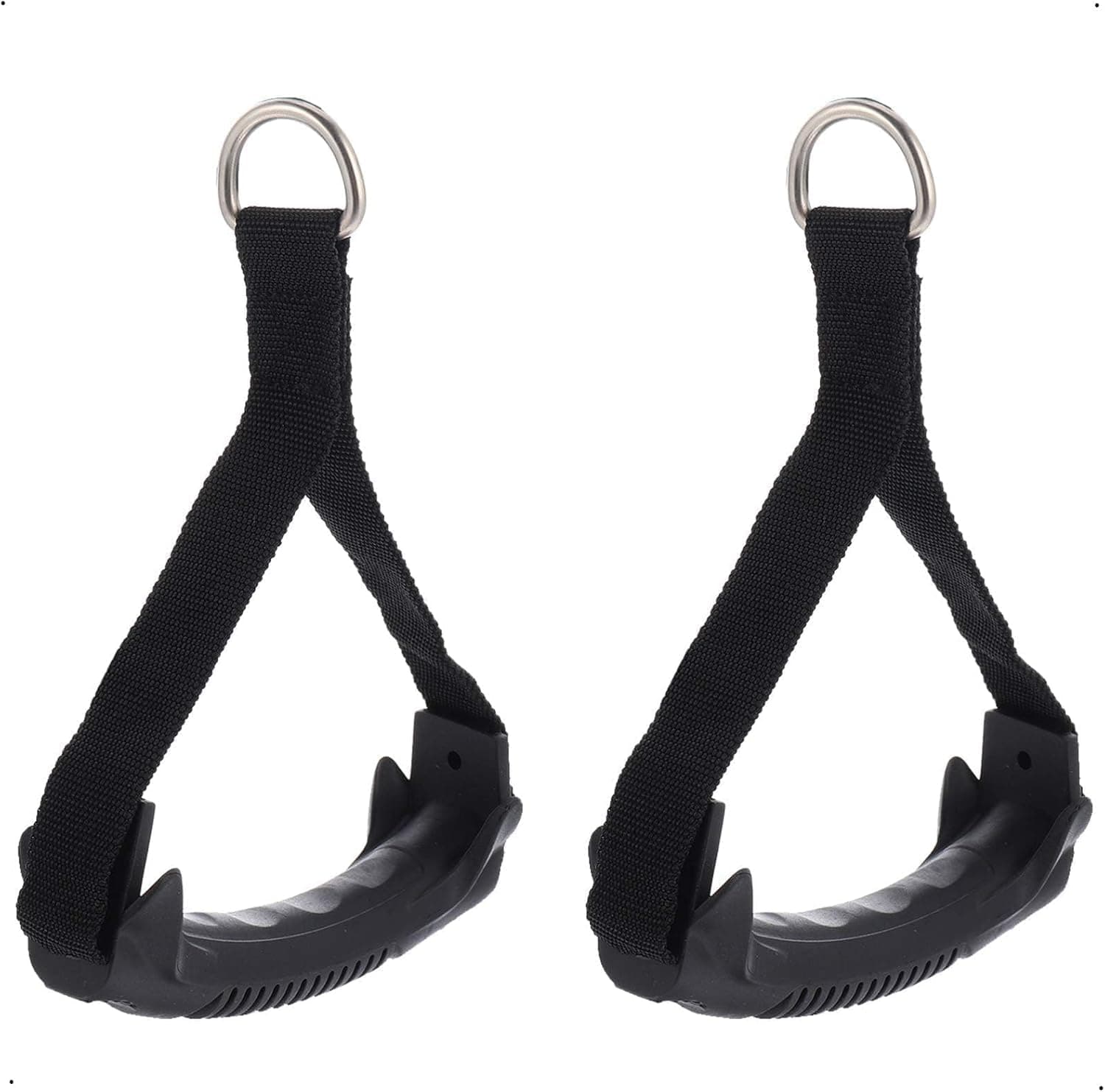 X spring 2 Pack Exercise Handles, Gym Handles for Yoga and Strength Training Workout, Heavy Duty Exercise Band for Home Gym Equipment, Grip Resistance Band for Cable Machine Pulleys and Equipment