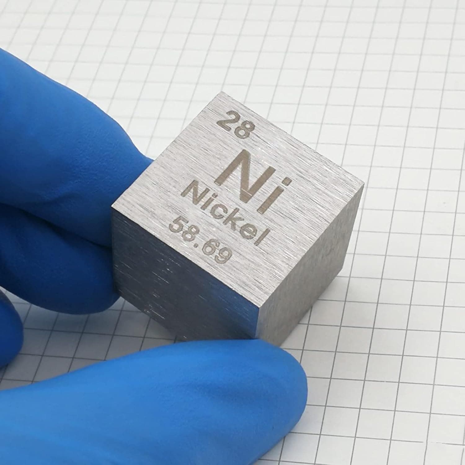 20 mm Nickel Metal Cube 99.5% Pure for Lab Experiment Material, Personal Hobbies and Collection 1pcs