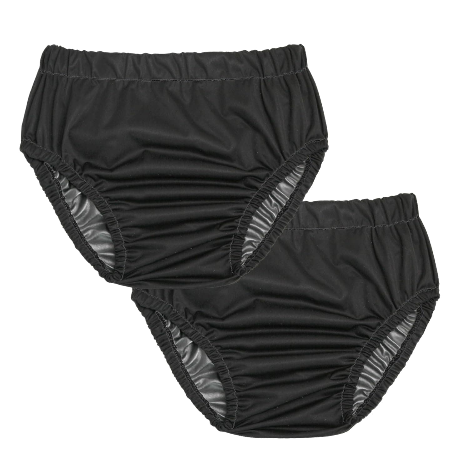2PCS Adult Diaper Cover for Incontinence Leakrproof Rubber Pants for Adults Noiseless Plastic Underwear for Adults Reusable Waterproof Underwear for Women and Men Plastic Diaper Covers XXL
