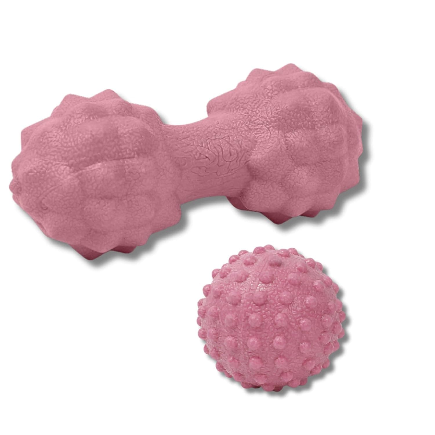 Massage Ball Set for Trigger Point Massage, Massage Ball Roller Set, Professional Physical Therapy Massage Balls for Myofascial Release, Plantar Fasciitis Recovery, Set of 2 (Pink)