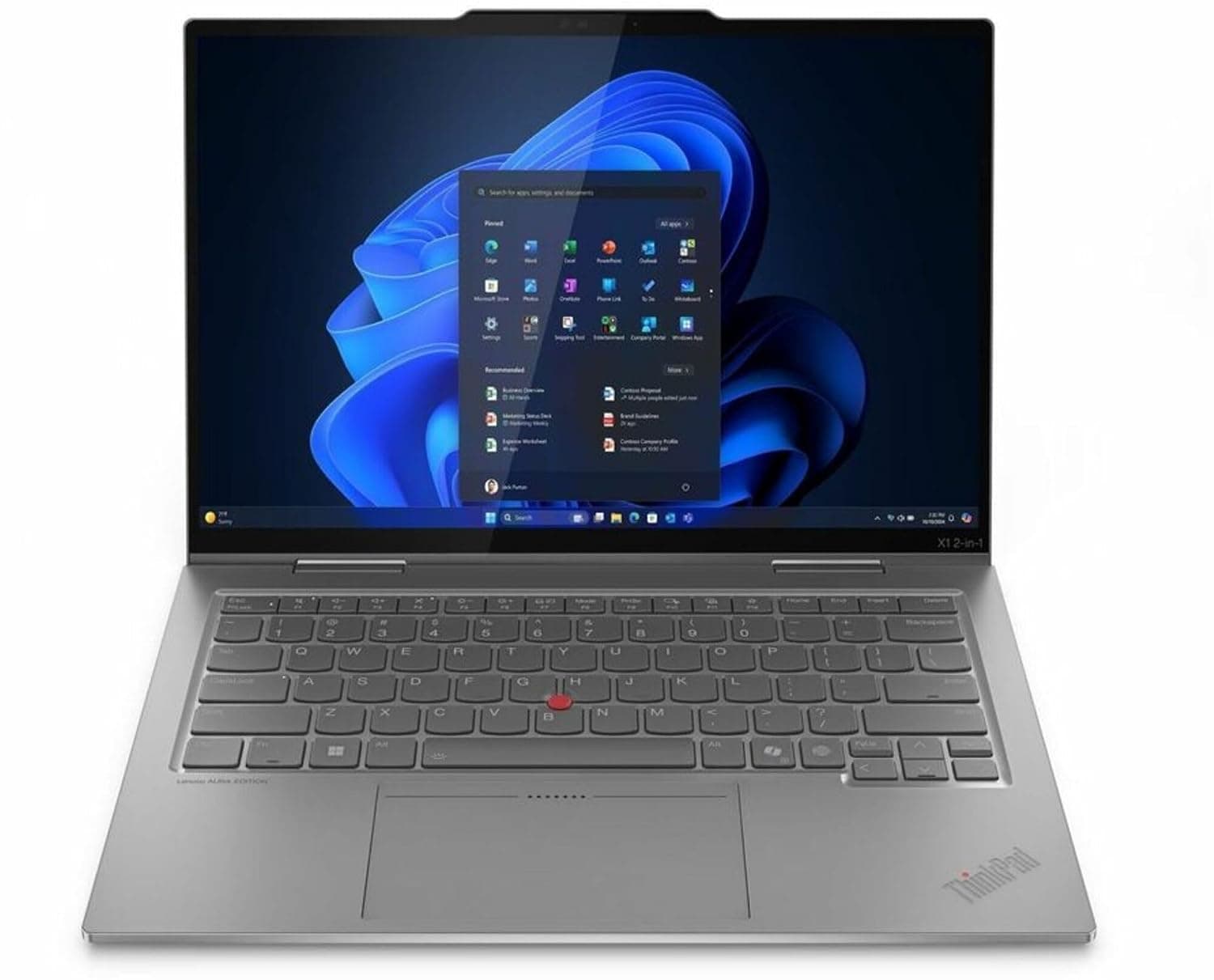 Lenovo Thinkpad X1 Gen 10 21Q000D7US 14" Touchscreen Convertible 2 in 1 Notebook - 2.8K - Intel Core Ultra 7 2nd Gen 265U - vPro Technology - Intel Evo Platform - 32 GB - 512 GB SSD - English Keyboard