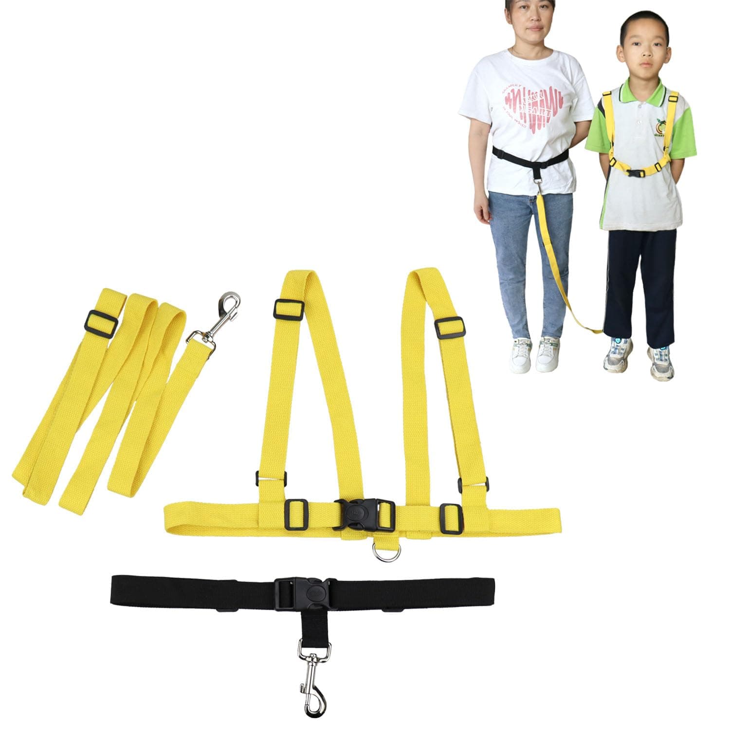 pinklilycare Autism Walking Harness for Older Children with Hands Free Belt and Adjustable Tether for Autism Special Needs ADHD