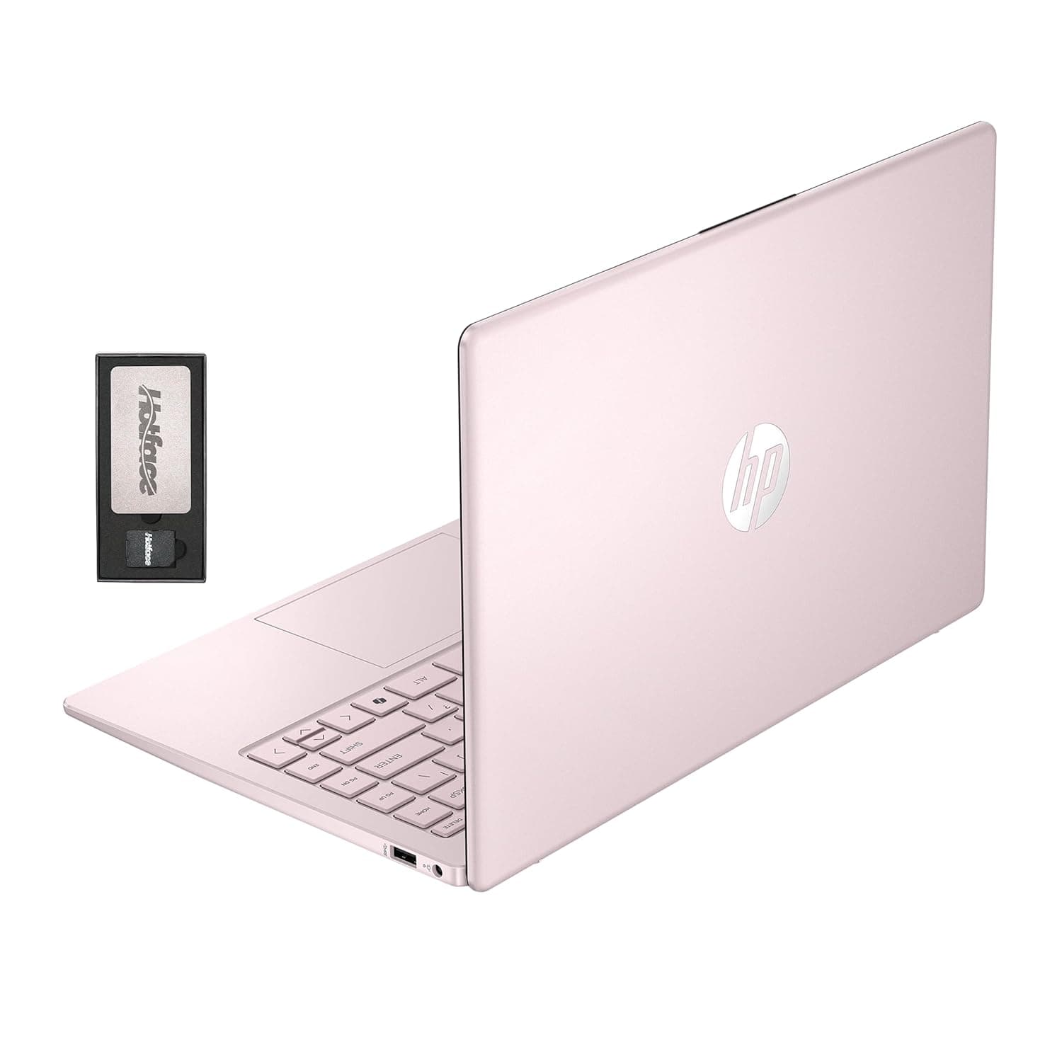 HP Flagship 14" HD Student&Business Laptop, Intel N150 CPU(Beats i3-1115G4), 16GB RAM, 288GB Storage (128GB UFS + 160GB Docking Set), W/1 Year Office 365&AI-Copilot, Webcam, Bluetooth, Win 11s, Pink